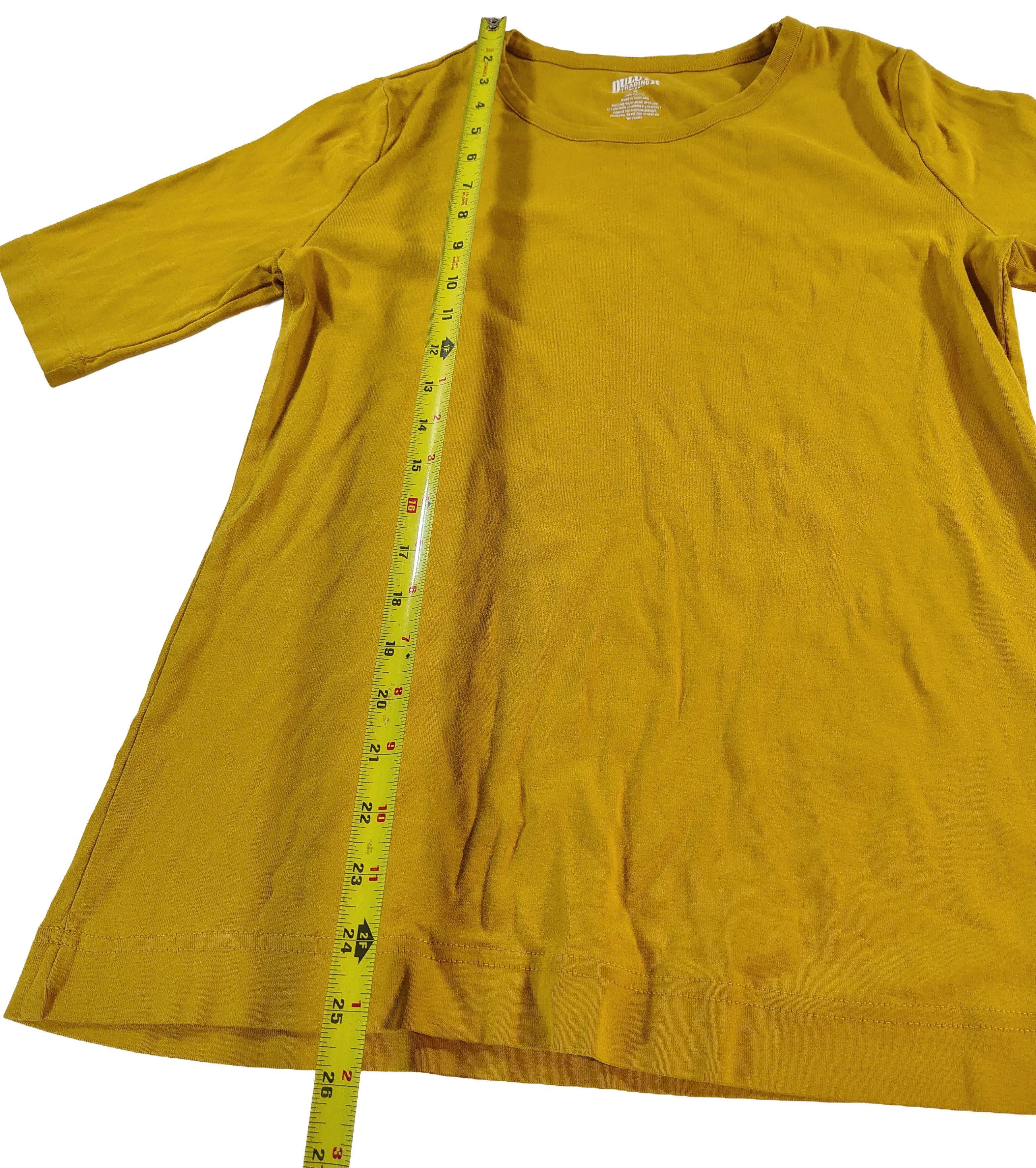 Duluth Trading Company Women's Small Mustard Yellow Duluth Trading Co. Plain Shirt Size S / US 4 / IT 40 - 3 Thumbnail