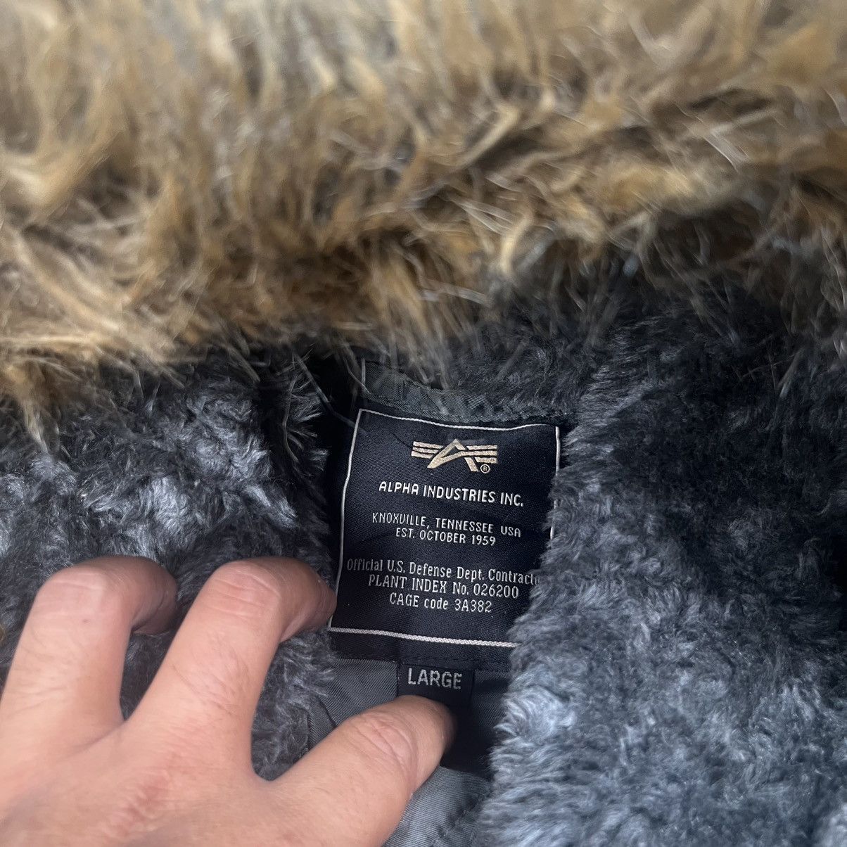 Alpha Industries Vintage 90s Alpha Industries N-3B Parkas Flight Jacket Size US L / EU 52-54 / 3 - 4 Thumbnail