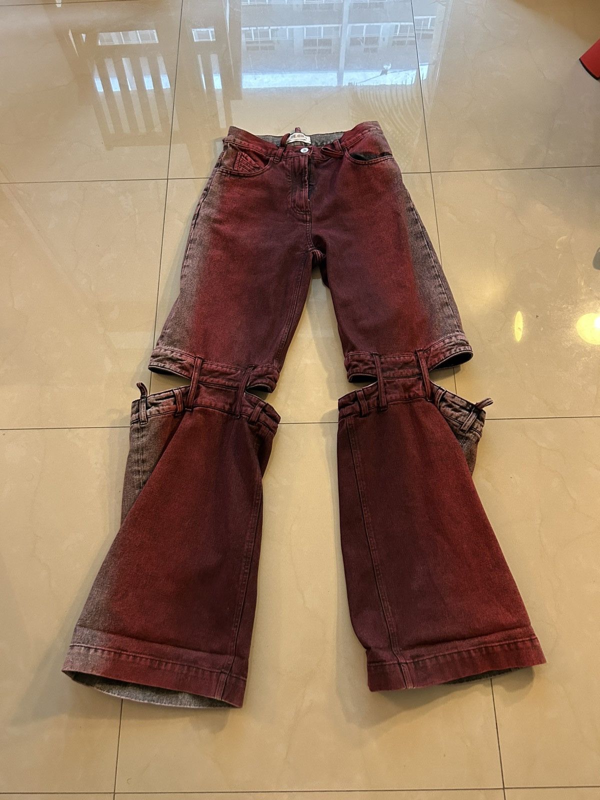 The Attico The Attico Ashton cut-out jeans Size 25" / US 0 / IT 36 - 1 Thumbnail
