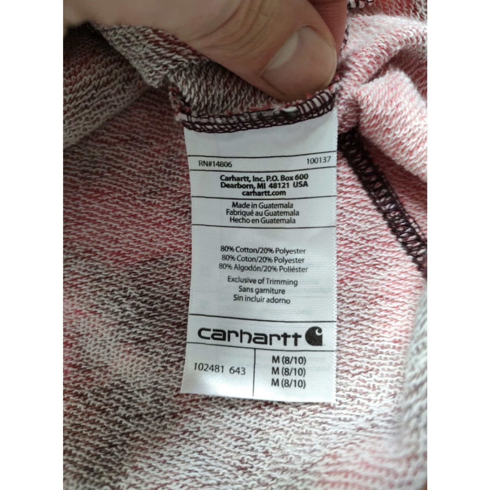 Carhartt Carhartt Womens Hoodie Pullover Tie Dye Stress? Size M / US 6-8 / IT 42-44 - 5 Thumbnail