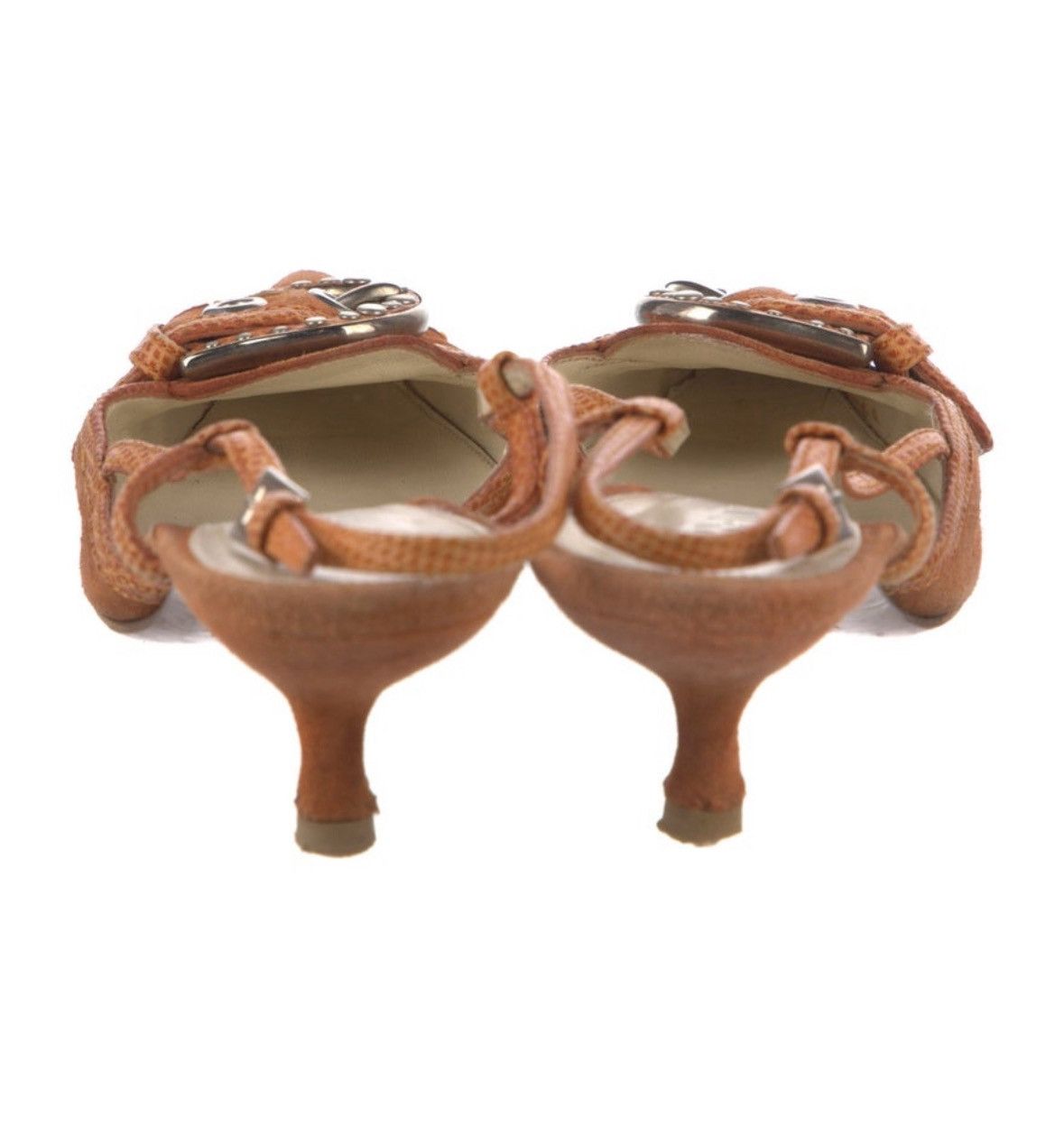 Prada Vintage Prada Suede D’Orsay Kitten Heels with Buckle Size US 6.5 / IT 36.5 - 4 Thumbnail