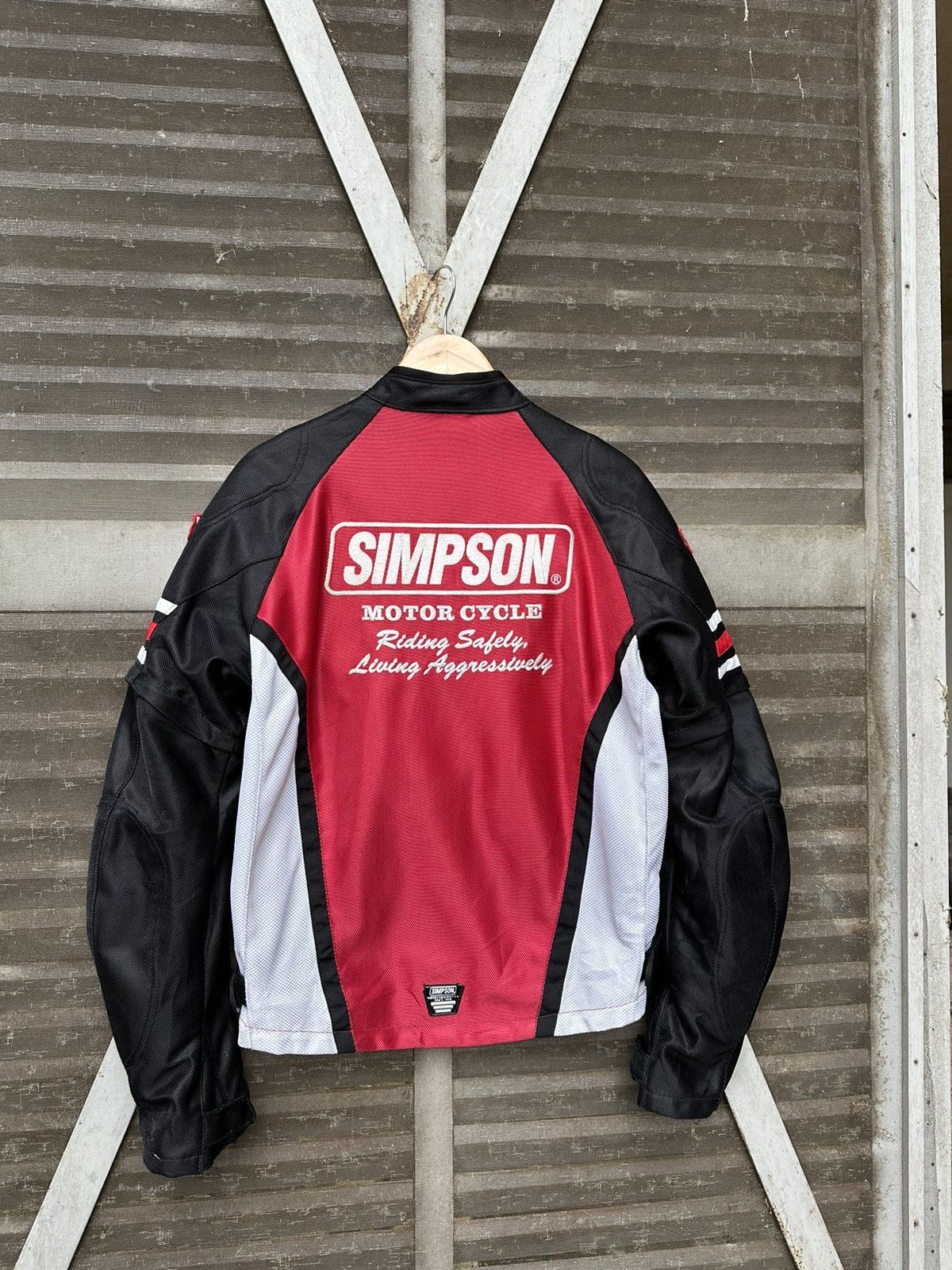 Vintage 👹Vintage Simpson Motorcycle Racing Bomber Jacket Size US M / EU 48-50 / 2 - 11 Thumbnail
