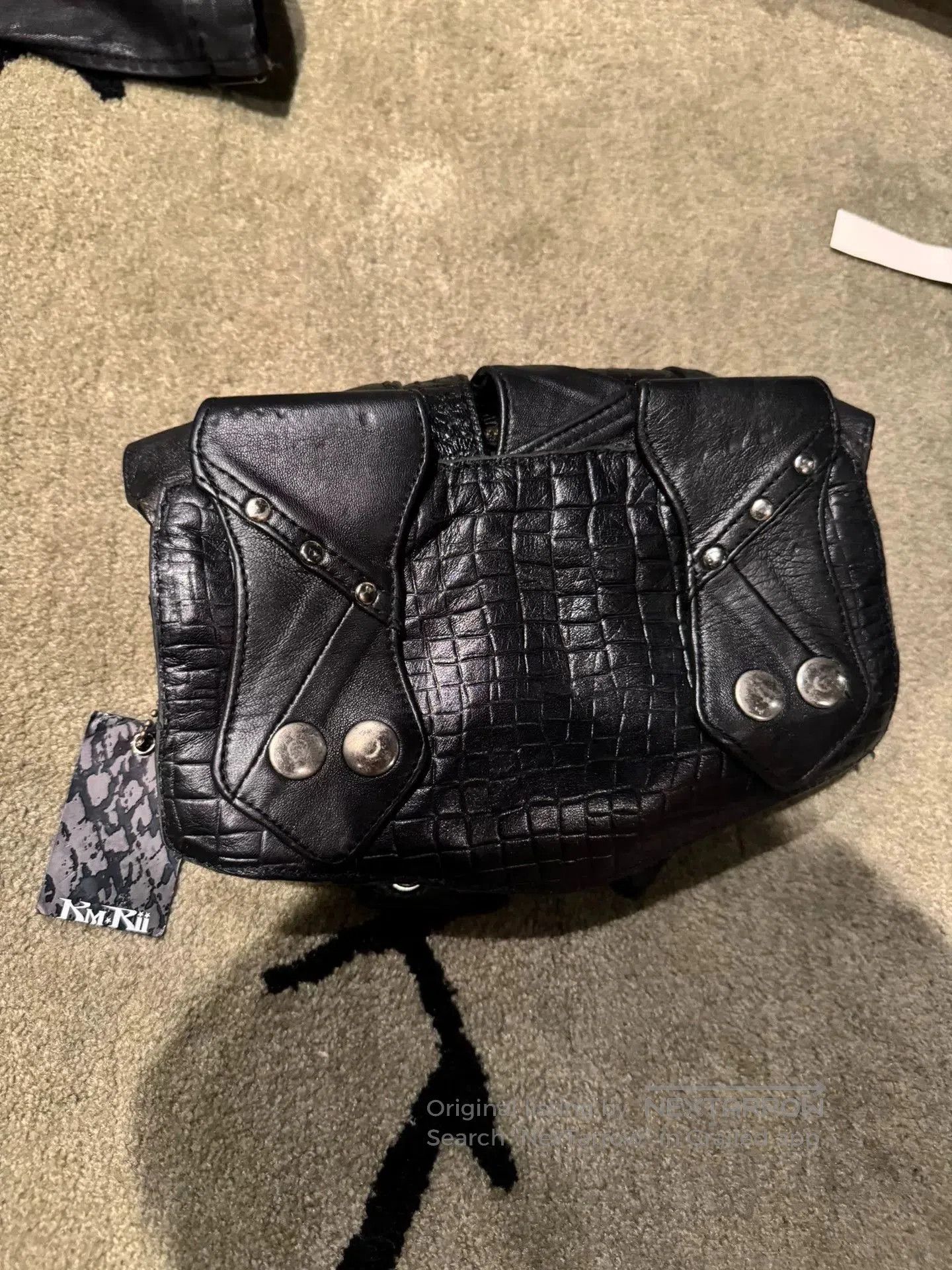 KMRii Kmrii Steampunk Leather Fanny Pack. Size ONE SIZE - 4 Thumbnail