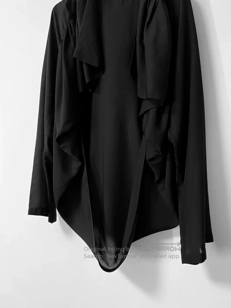 Yohji Yamamoto Yohji Yamamoto Pleated hooded cardigan jacket| Size US M / EU 48-50 / 2 - 5 Thumbnail