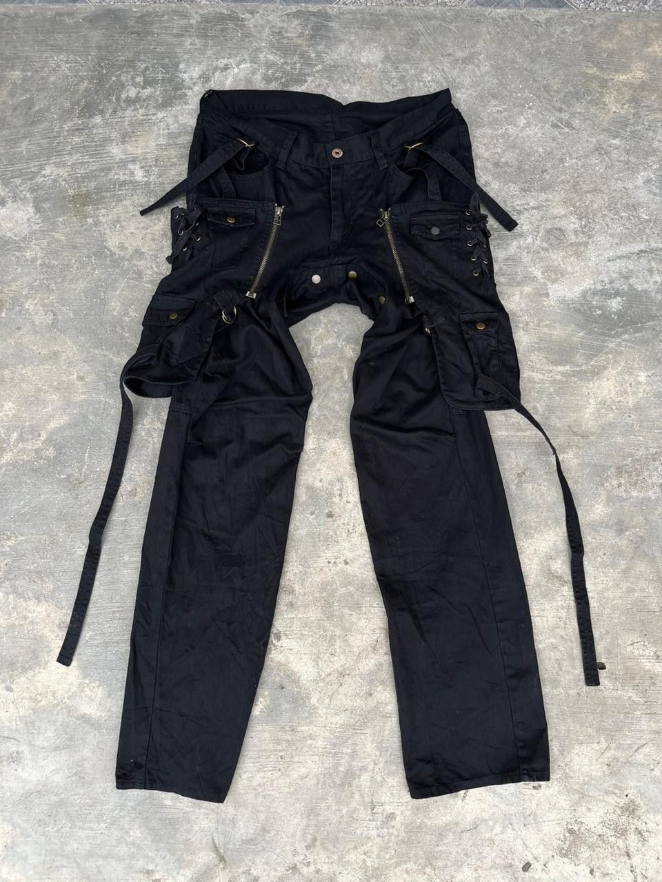 image of Archival Clothing x Ppfm Archival Ppfm Bondage Pants in Black, Men's (Size 33)