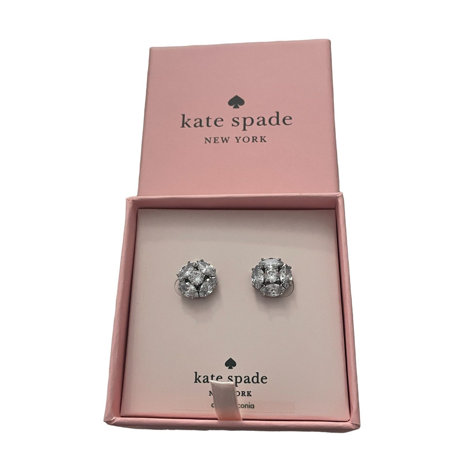Kate Spade Kate Spade color silver & Clear Crystals Stud Earrings Size ONE SIZE - 1 Thumbnail