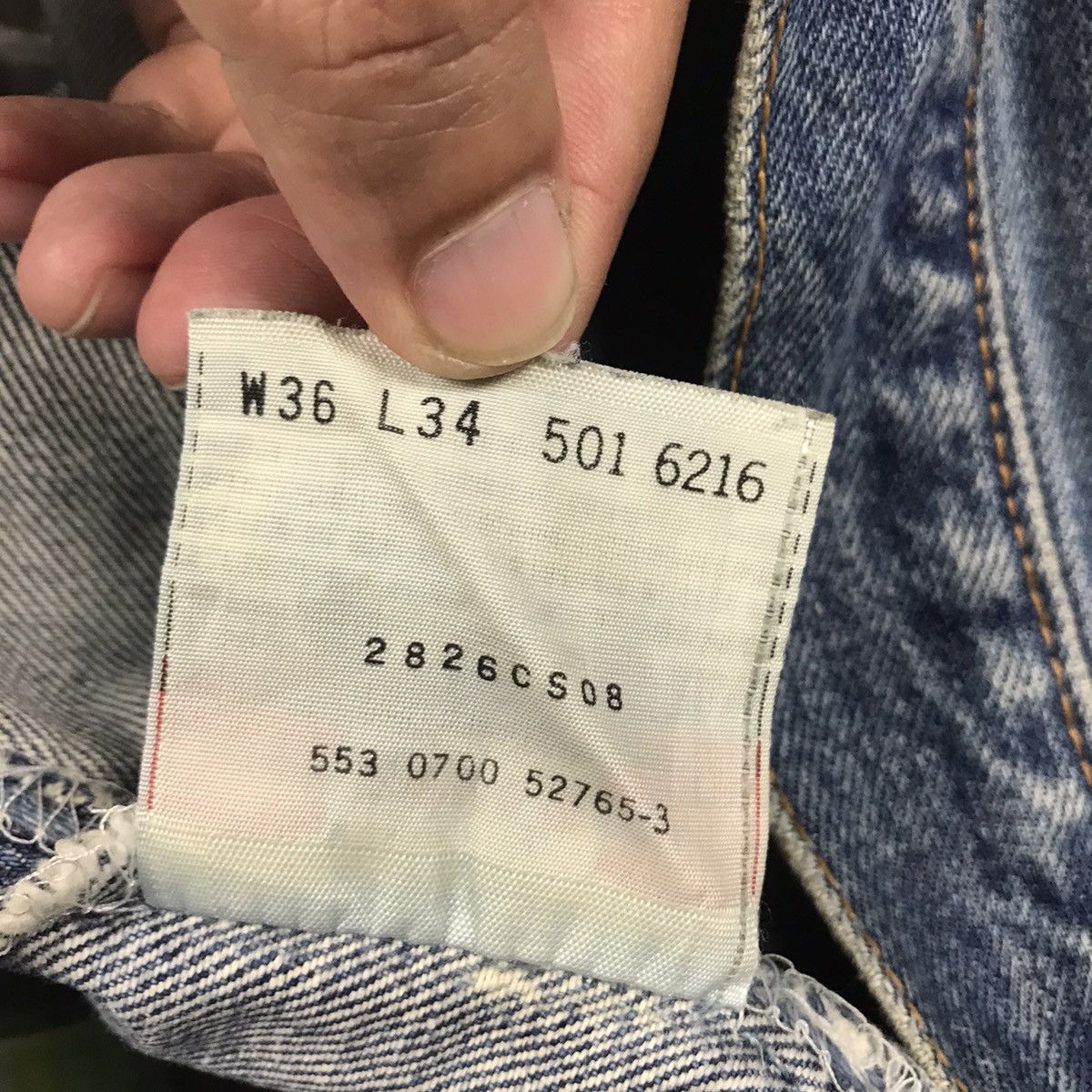 Levi's ❌NEED GONE❌Levi’s 501 distressed patchwork denim pant Size US 34 / EU 50 - 17 Thumbnail