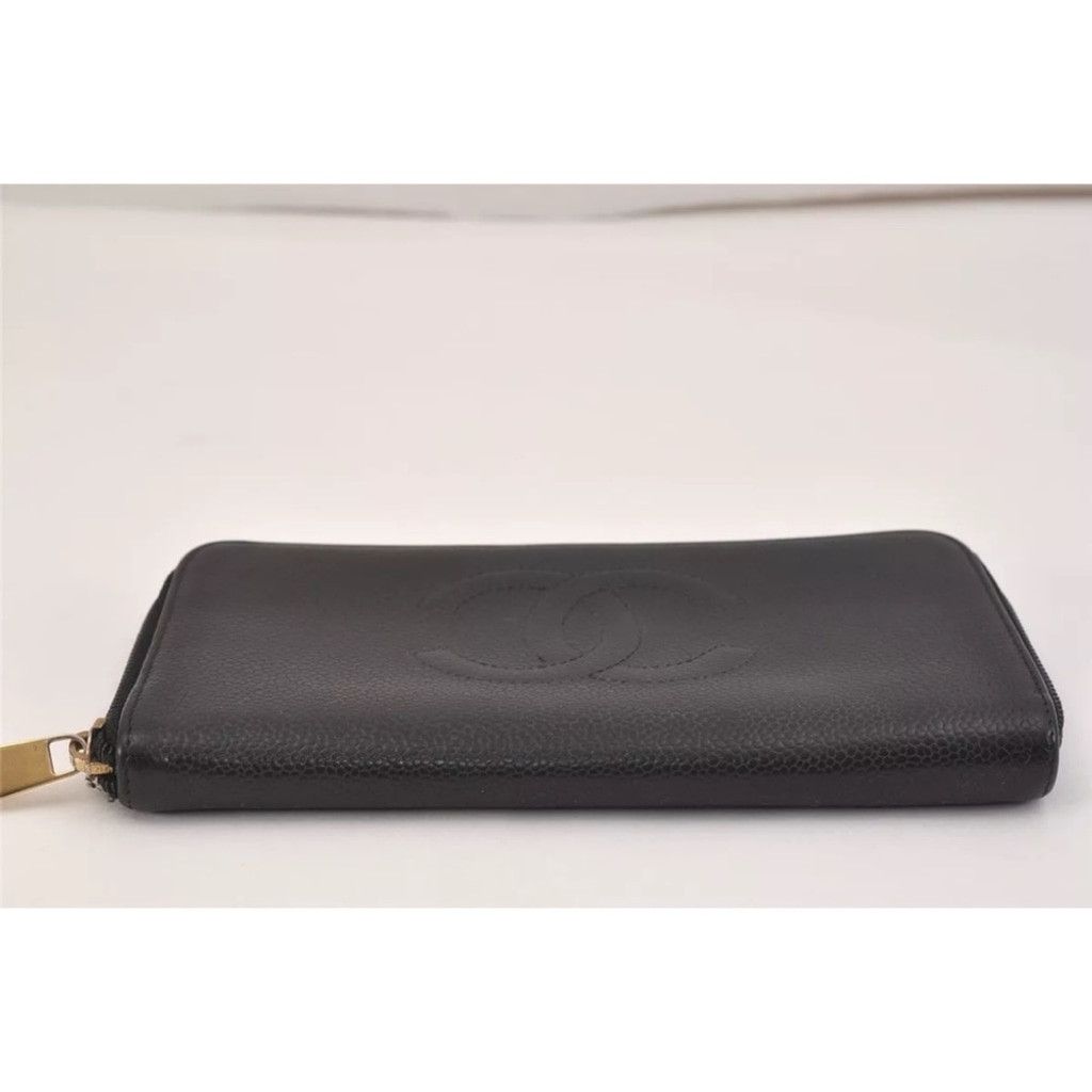 Chanel EUC Chanel CC logo caviar leather long zip around wallet Size ONE SIZE - 6 Thumbnail