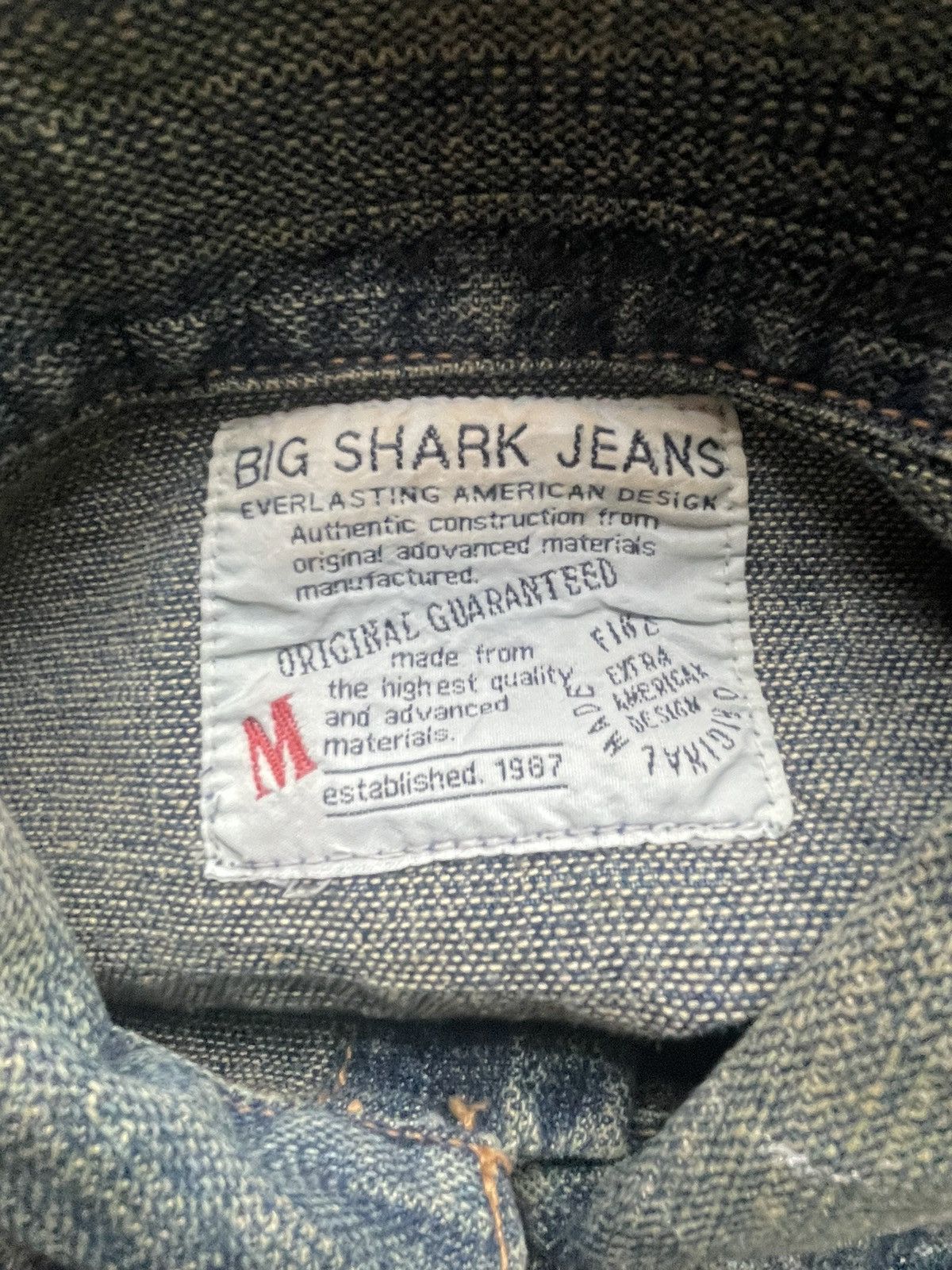 Japanese Brand Big Shark Painted Denim Jacket Size US S / EU 44-46 / 1 - 12 Thumbnail