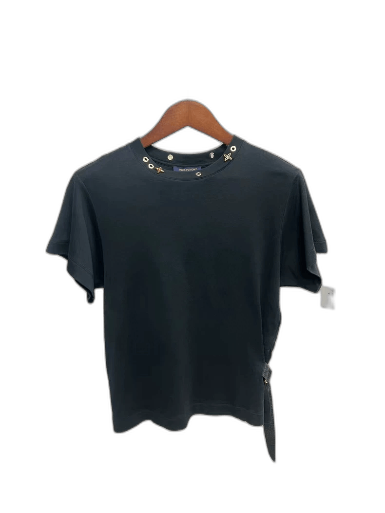 Louis Vuitton Short Sleeve Top with Metallic Accessories Size US M / EU 48-50 / 2 - 1 Thumbnail