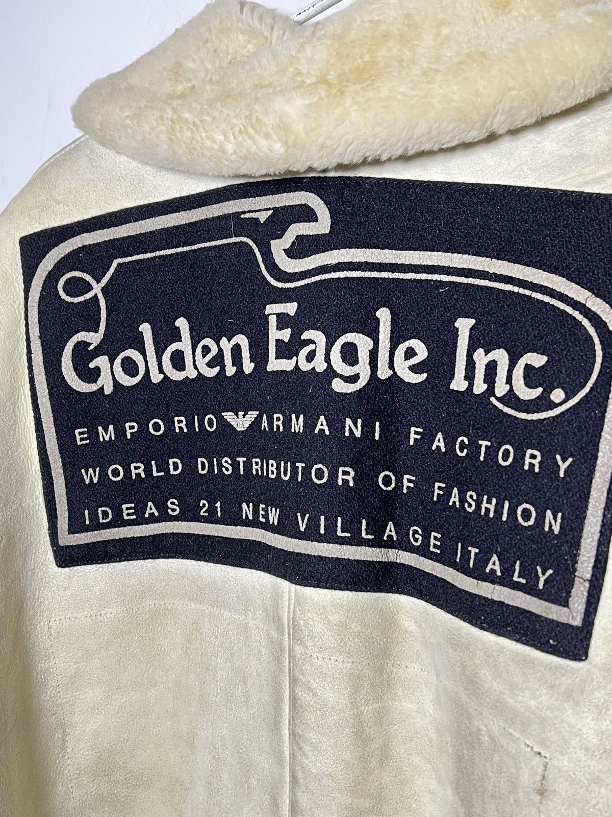Giorgio Armani Emporio Armani shearling aviator jacket archive vintage Size US M / EU 48-50 / 2 - 15 Thumbnail
