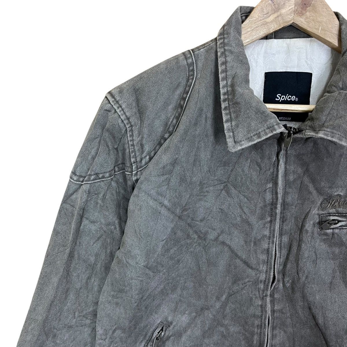 Leather Spice Fullzip Suede Leather Jacket Size M Size US M / EU 48-50 / 2 - 7 Thumbnail