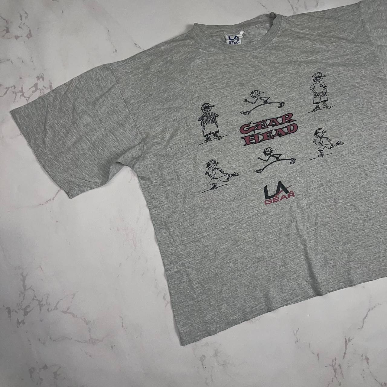 Vintage La Gear × Streetwear × Vintage LA Gear Head T-shirt Sz L Size US XL / EU 56 / 4 - 2 Thumbnail