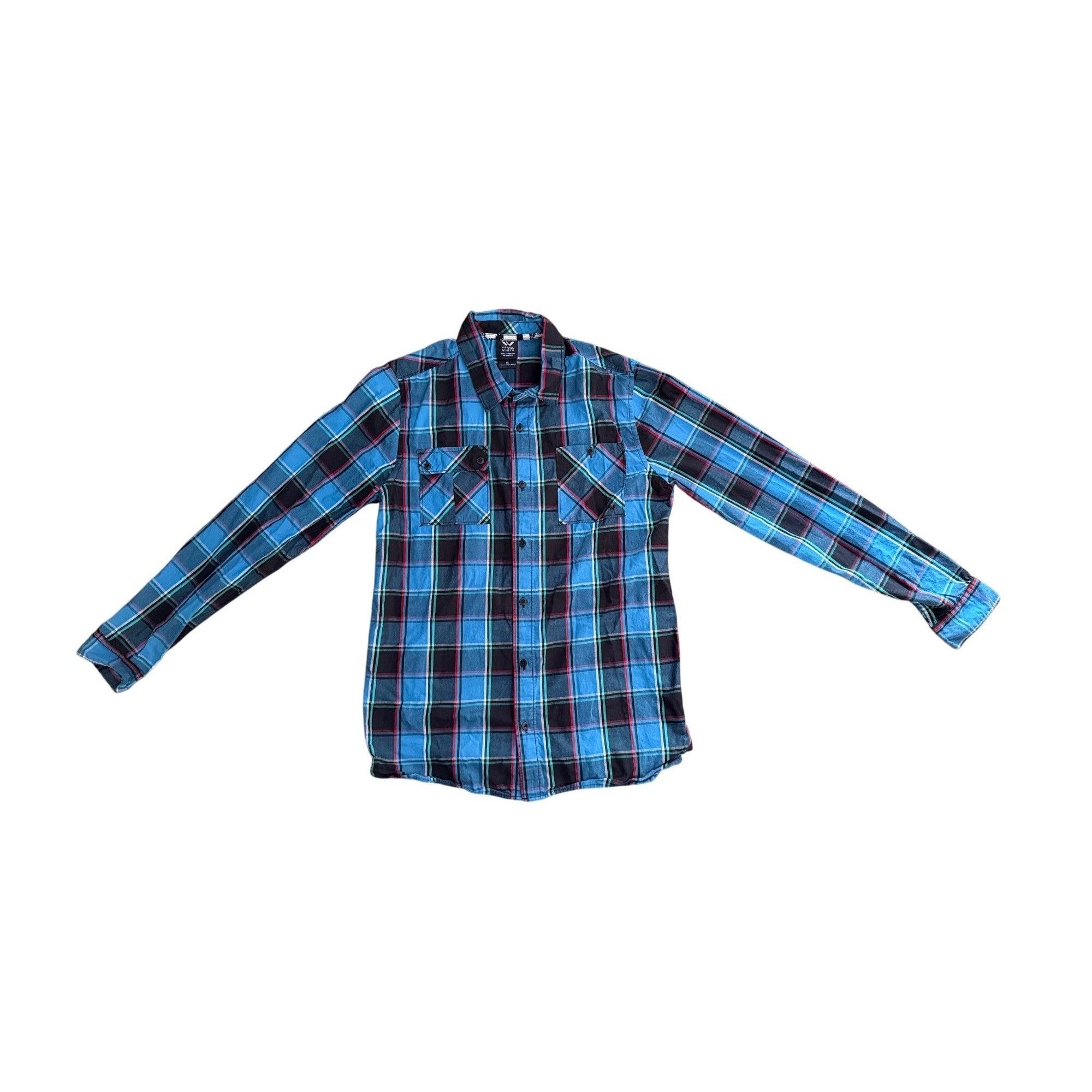 Other Shaun White Mens Blue & Red Plaid Cotton Long Sleeve Button Size US XL / EU 56 / 4 - 1 Thumbnail