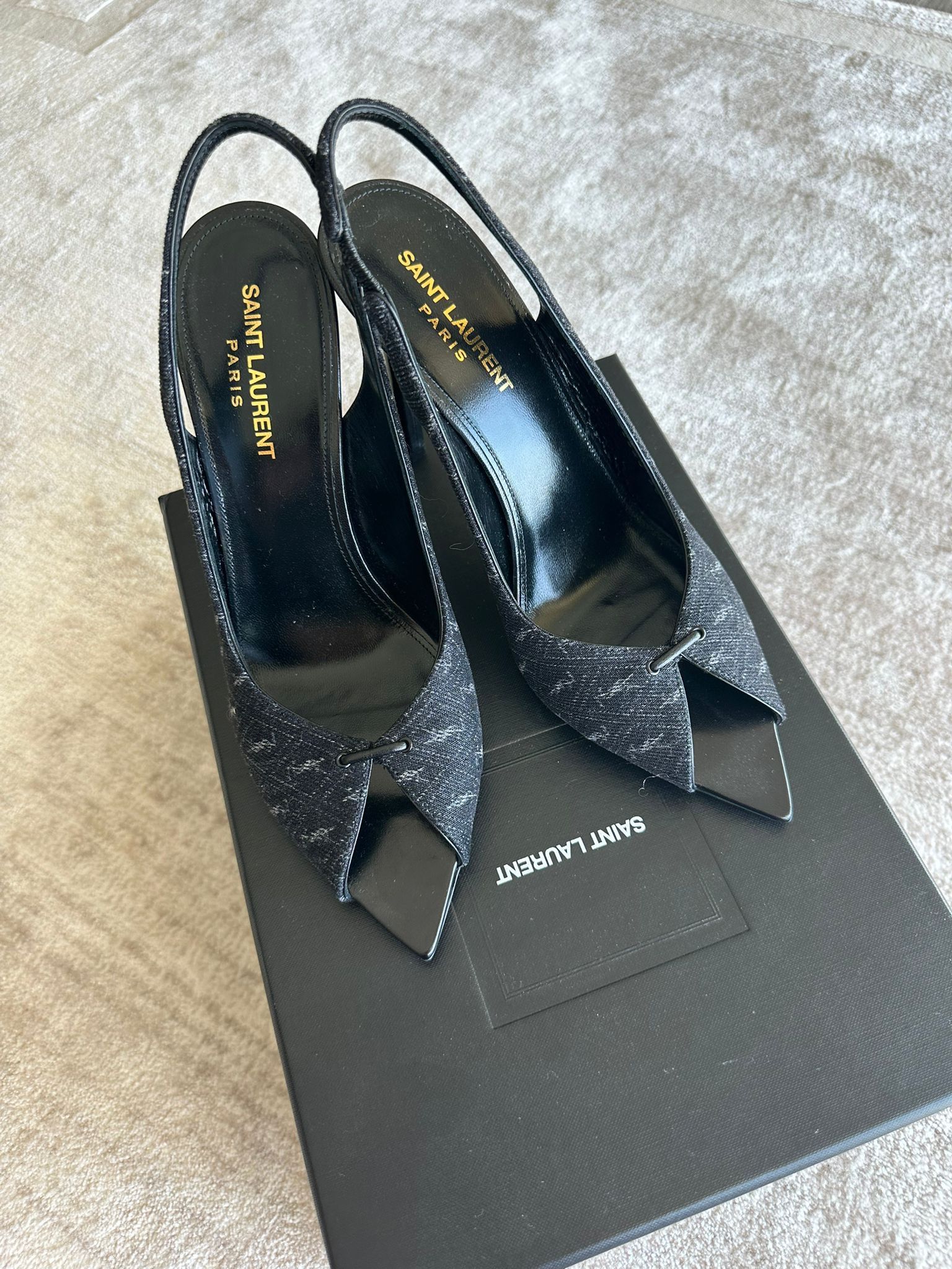 Yves Saint Laurent (RRP $995) YSL Corrado Heels Size US 7 / IT 37 - 1 Thumbnail