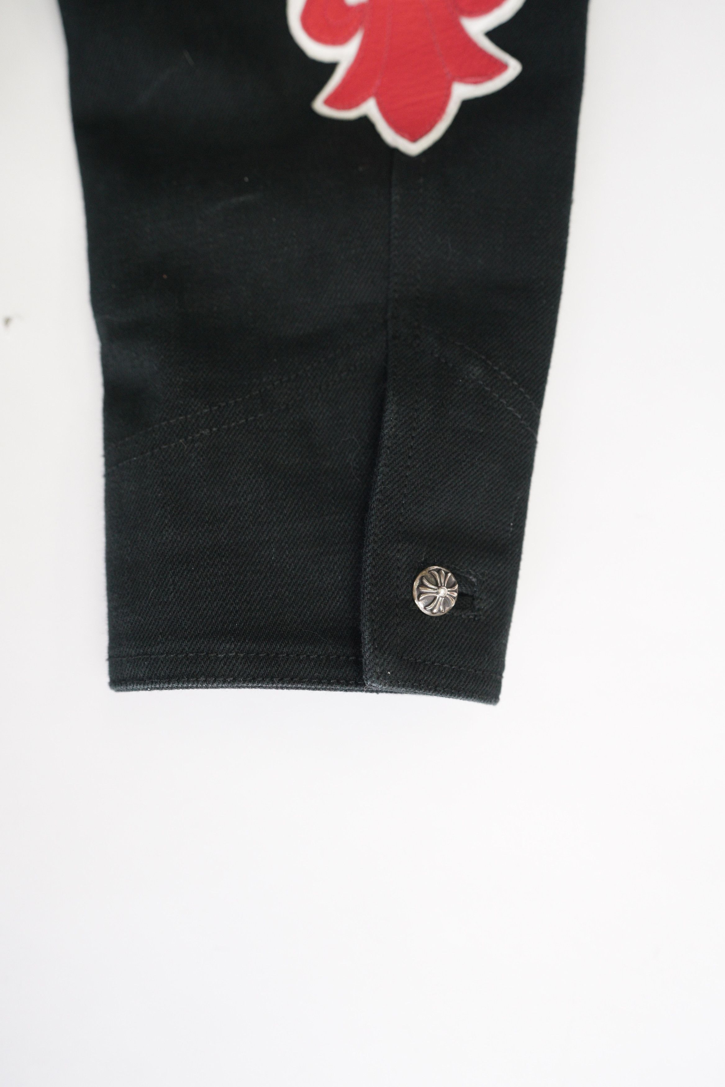 Chrome Hearts Chrome Hearts Floral Cross Patch Trucker Jacket Size US L / EU 52-54 / 3 - 12 Thumbnail