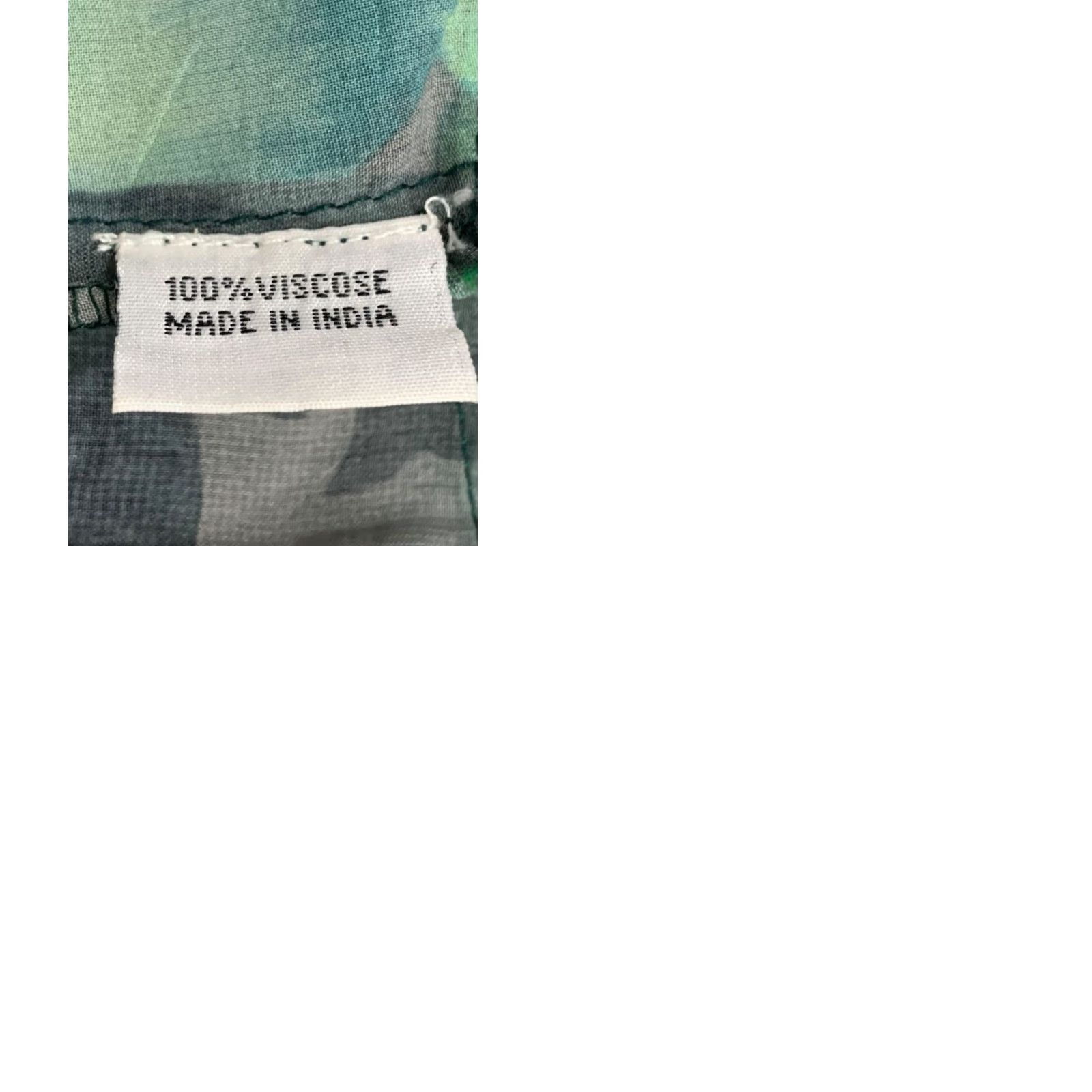 Vintage Angel Heart Boutique Womens Blouse Adult 3X Green Sheer Off Shoulder Size XXL / US 16-18 / IT 52-54 - 9 Thumbnail