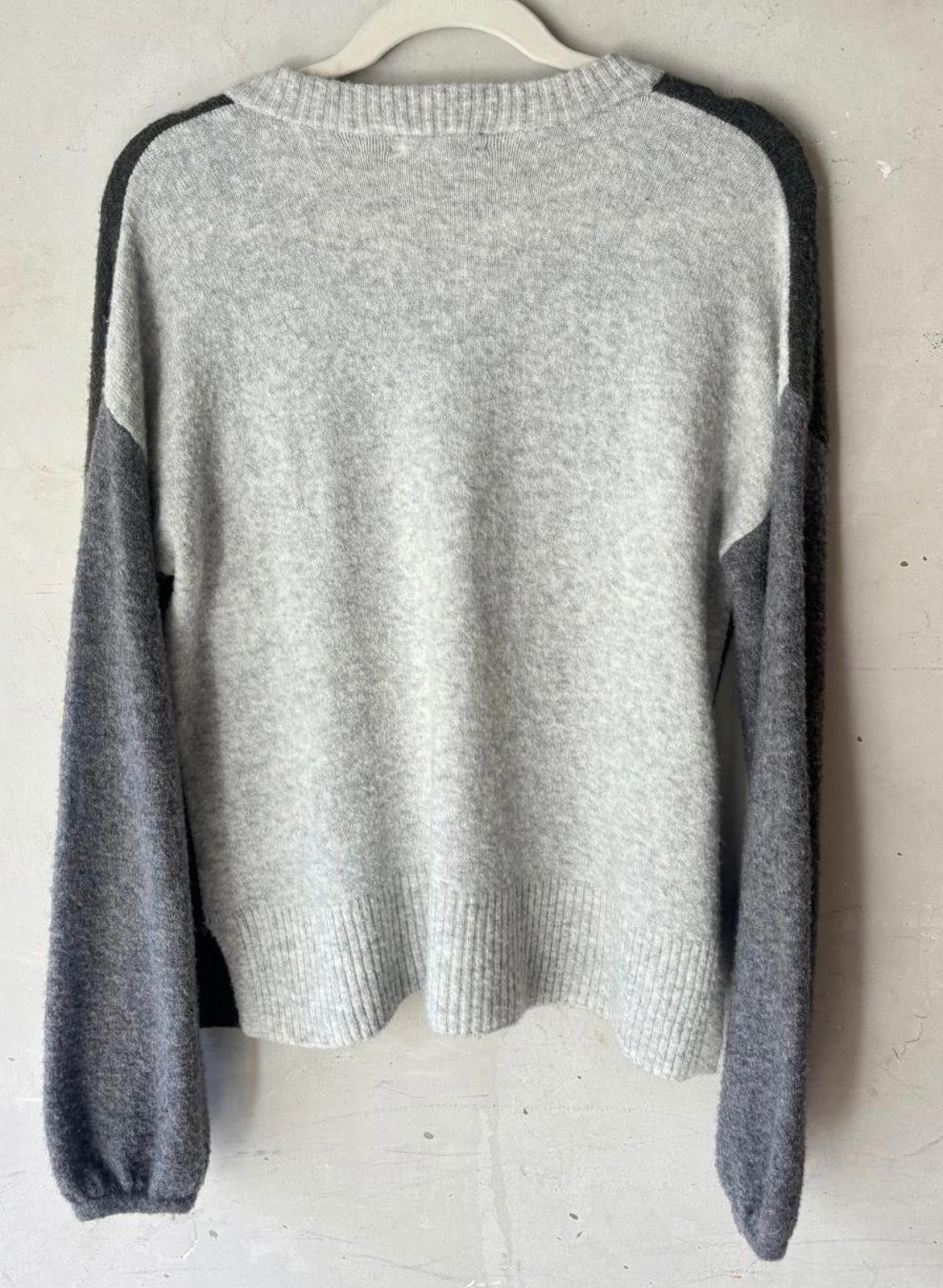 Madewell Madewell Colorblock Sweater in Olive and Gray Size S / US 4 / IT 40 - 7 Thumbnail