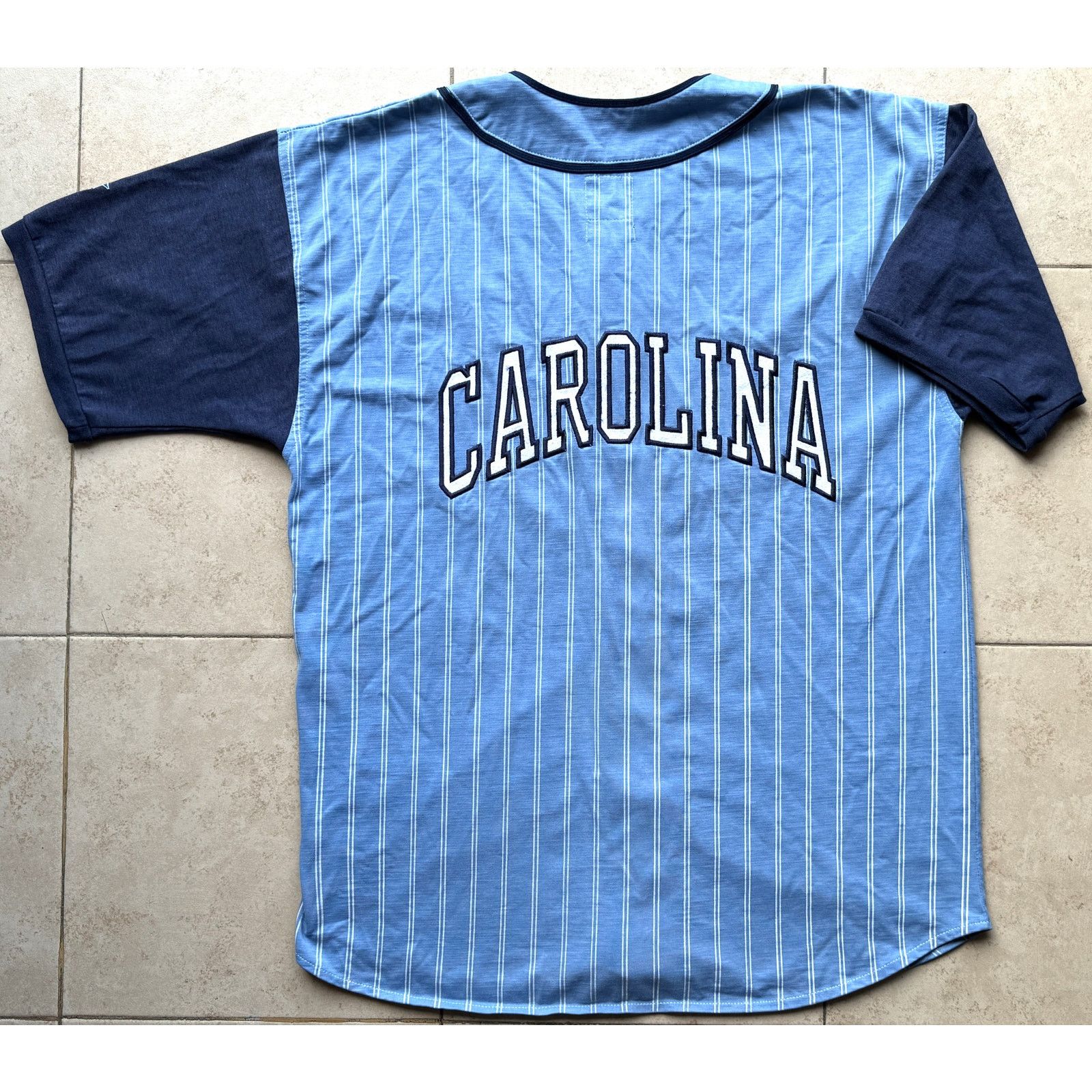 NCAA × Starter UNC Carolina Tar Heels 90s baseball Kris Kross jersey L vtg Size US L / EU 52-54 / 3 - 3 Thumbnail