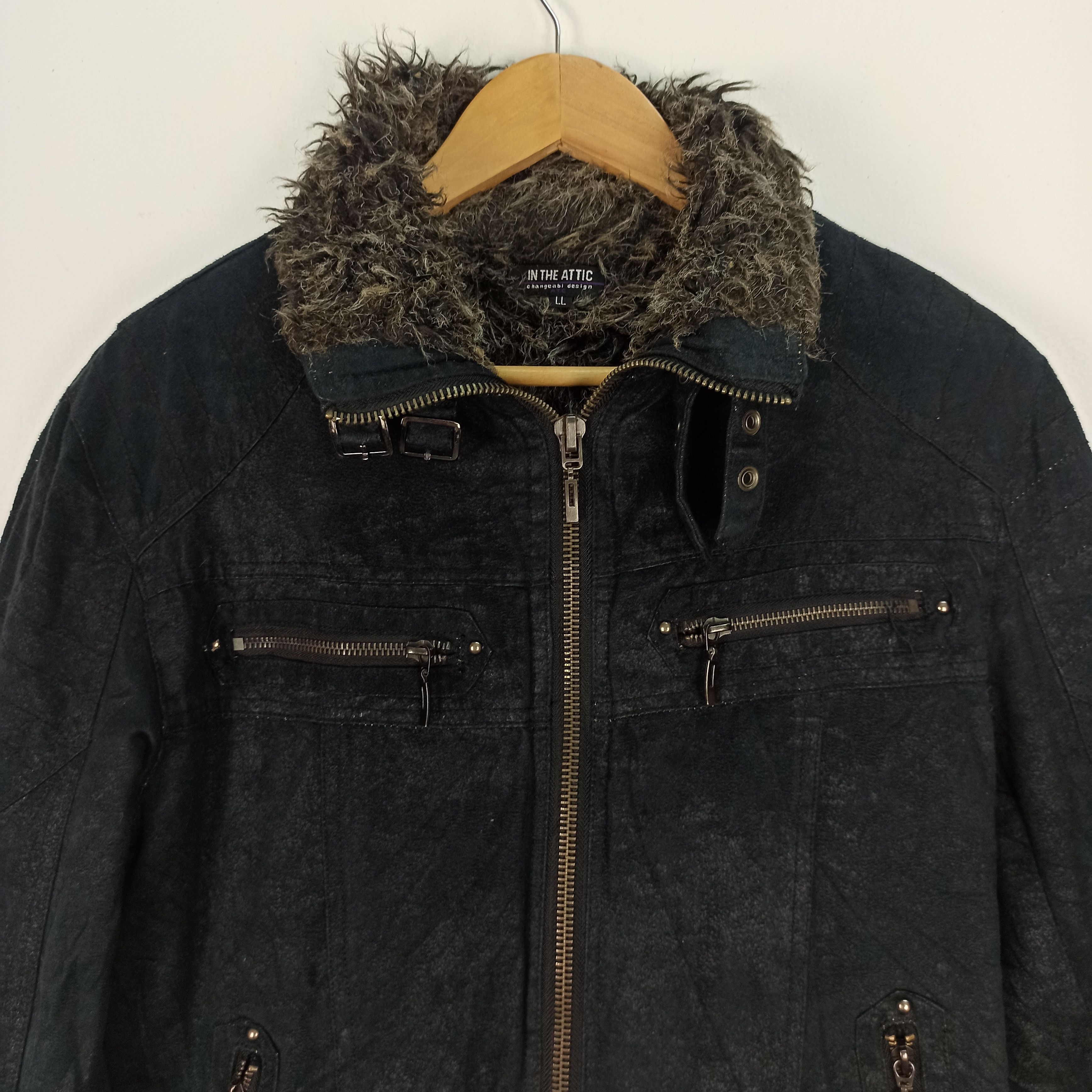 In The Attic 💥BINDING OFFER💥 IN THE ATTIC JACKET FUR SEDITIONERIES PUNK Size US L / EU 52-54 / 3 - 2 Thumbnail