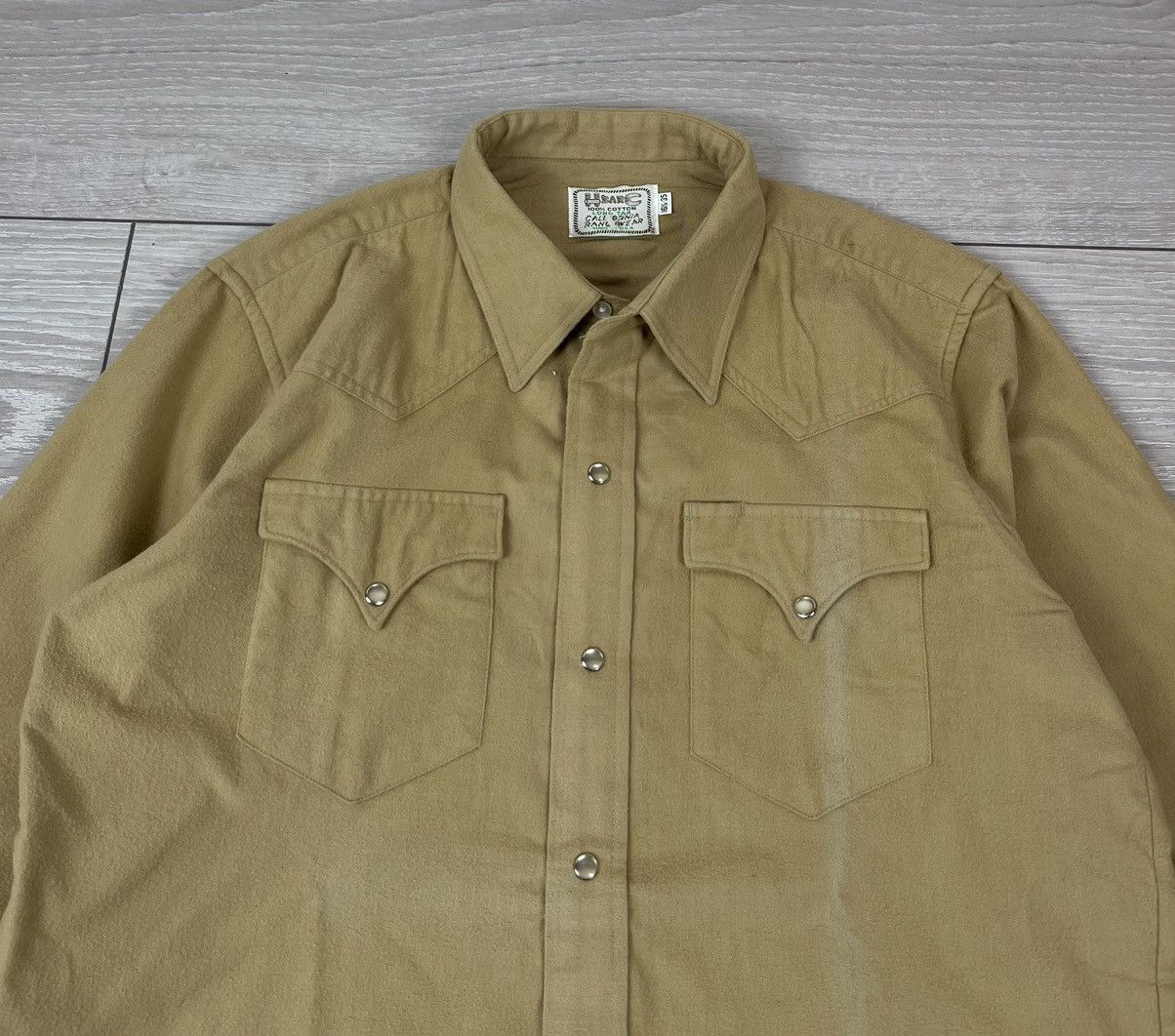 Vintage H Bar C Vintage 70s American Rancho Button Shirt Size US L / EU 52-54 / 3 - 4 Thumbnail