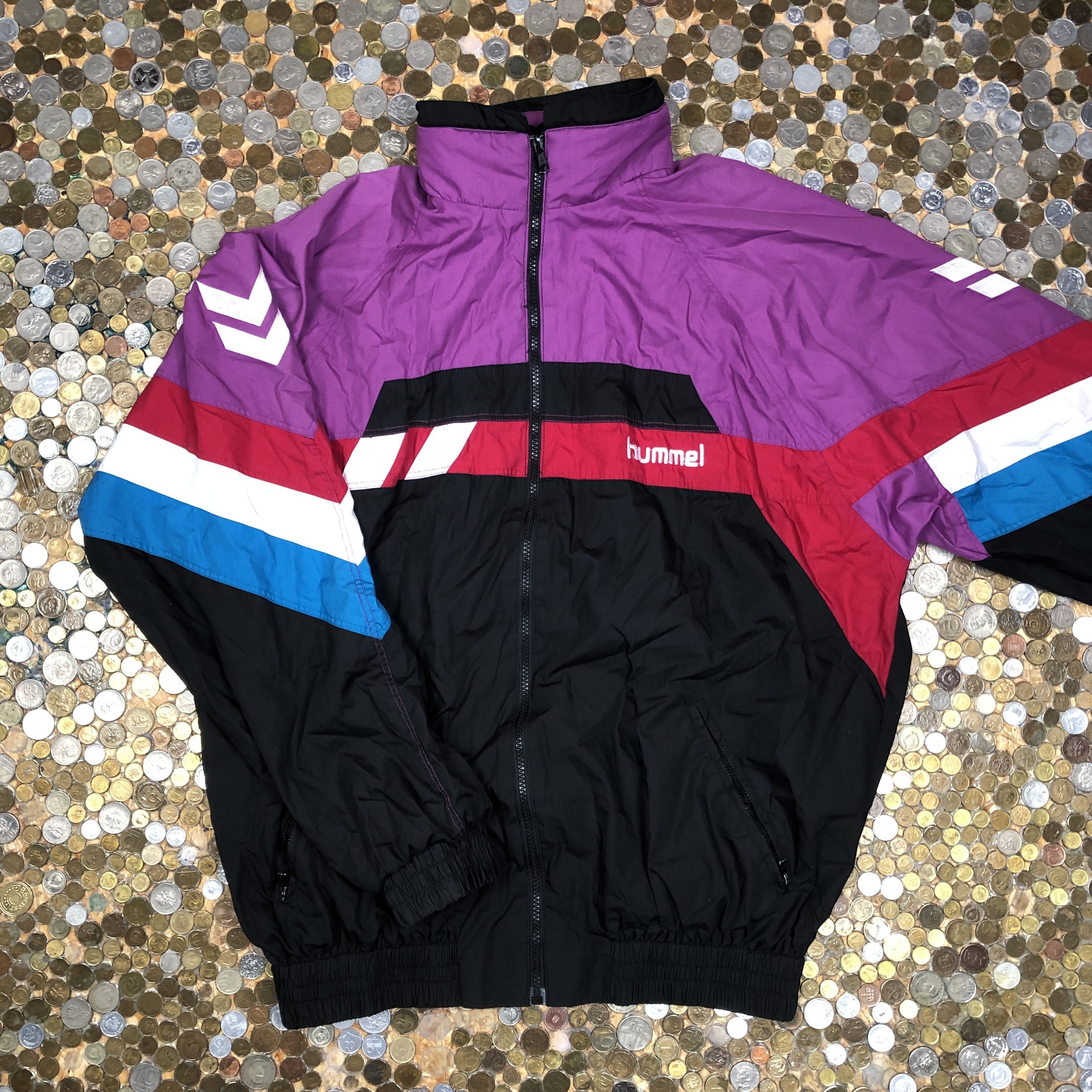 Vintage Hummel sweatshirt tracksuit vintage zip y2k light jacket