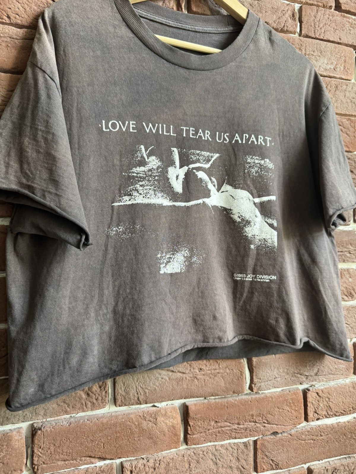 Band Tees Vintage 90s JOY DIVISION Love Will Tear Us Apart Cut Off Tee Size US M / EU 48-50 / 2 - 4 Thumbnail