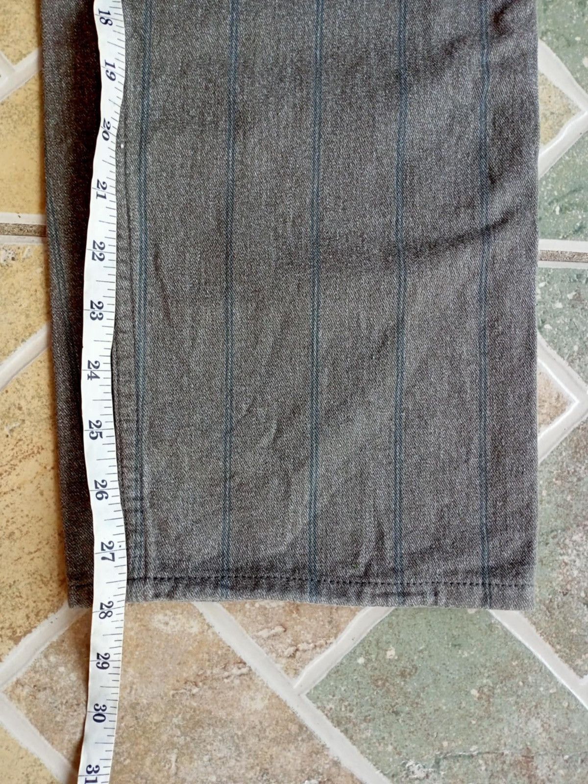 Japanese Brand WAREHOUSE X HELLERS CAFE STRIPED WORK PANTS Size US 30 / EU 46 - 13 Thumbnail