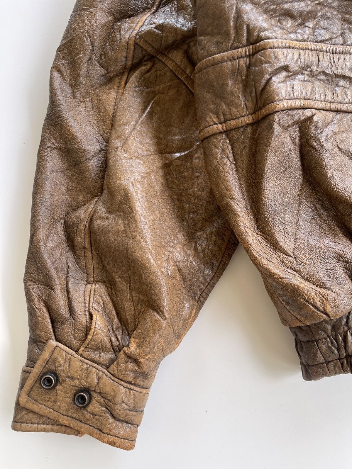 Vintage Vintage Durante Leather Flight Jacket Size US L / EU 52-54 / 3 - 15 Thumbnail