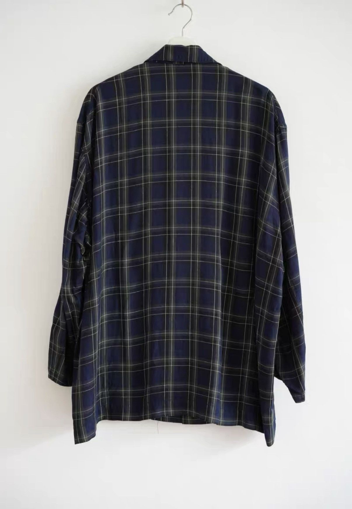 Yohji Yamamoto Yohji Yamamoto 90s Blue-Green Plaid Jacket K4 Size US M / EU 48-50 / 2 - 2 Thumbnail