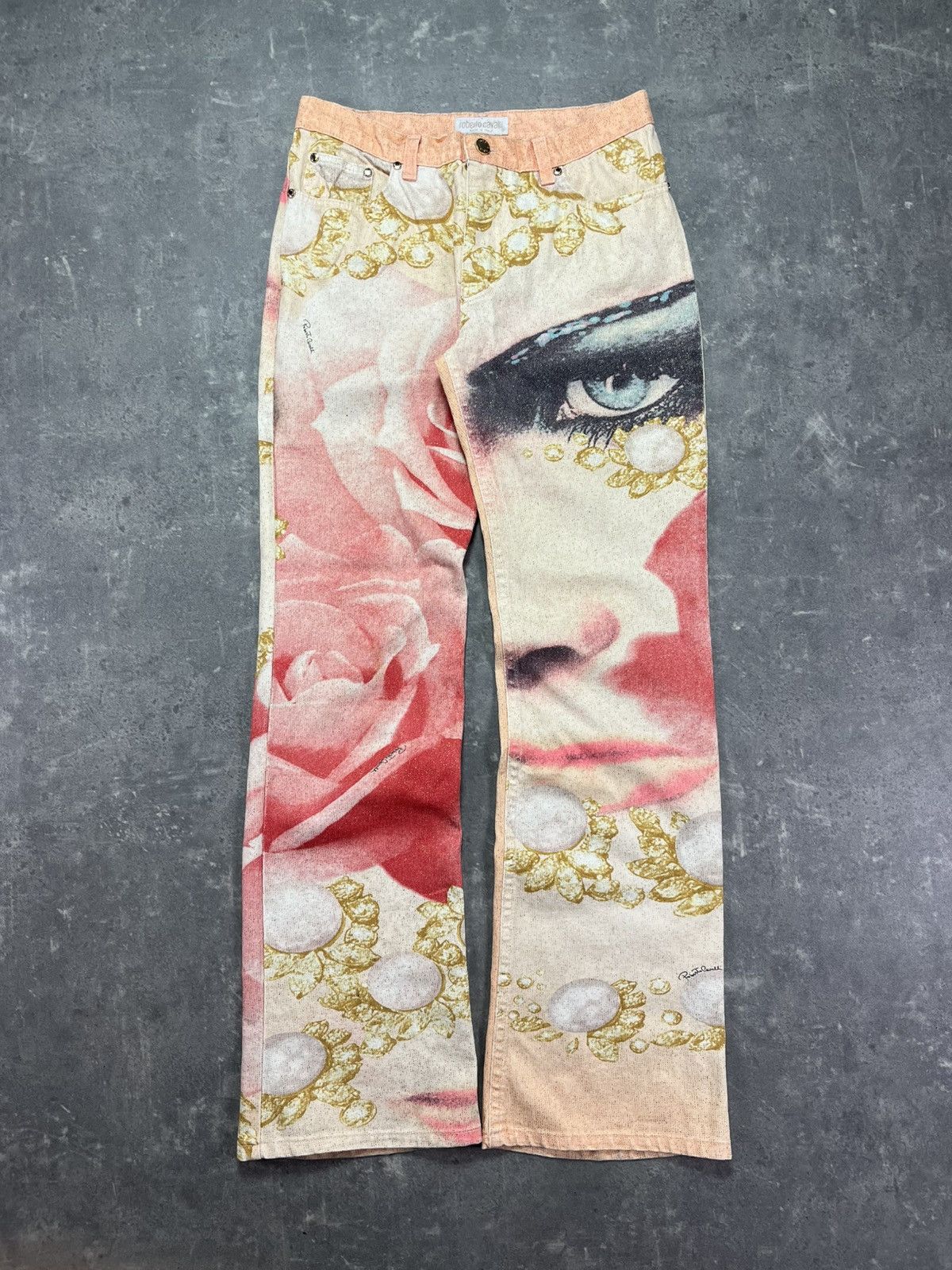 Roberto Cavalli SS2001 Roberto Cavalli Elizabeth Taylor Denim Jeans 29 30 Size US 30 / EU 46 - 1 Thumbnail