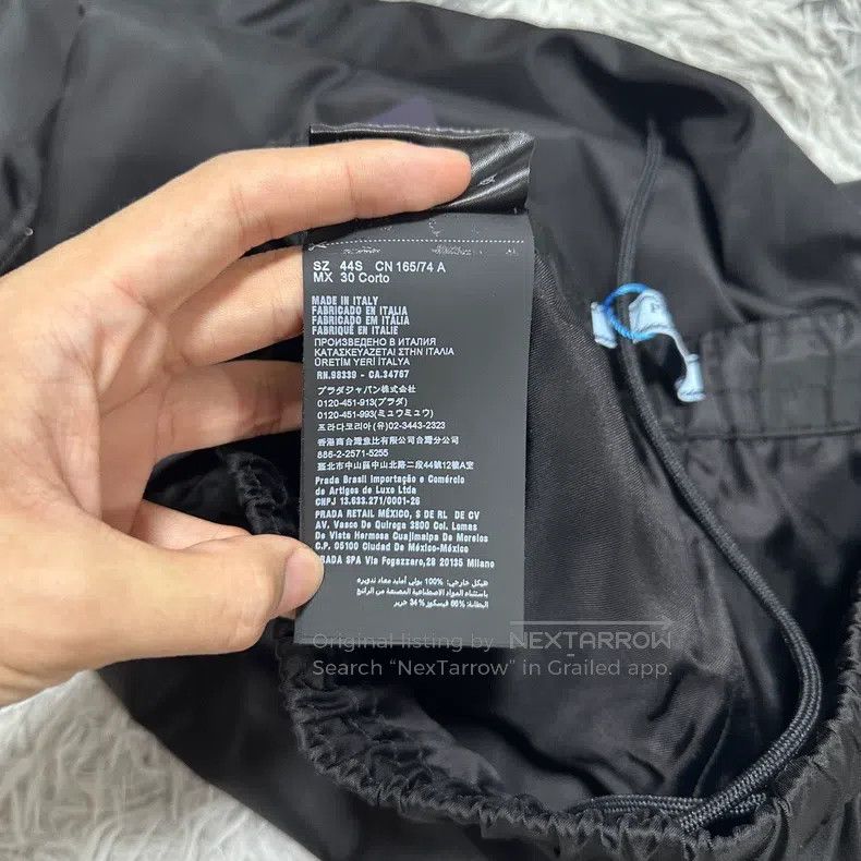 Prada Prada Triangle logo side-zip nylon trousers black size 44 Size US 28 / EU 44 - 8 Thumbnail
