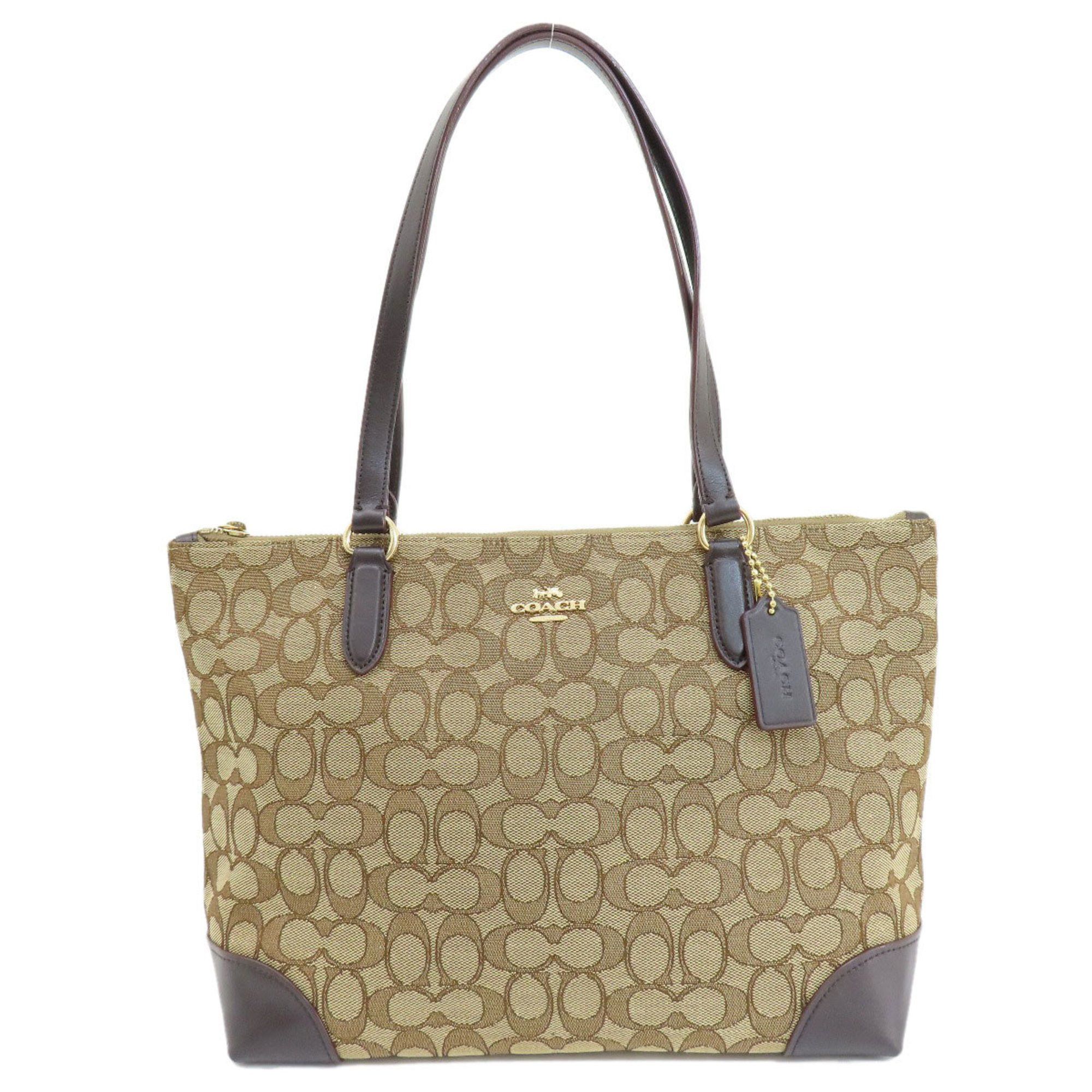 Coach Graphite Signature Elegance Tote Bag