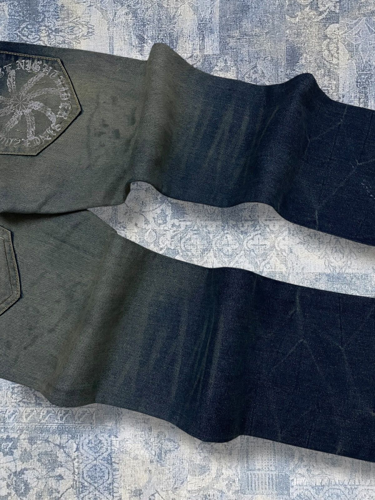 Tornado Mart Vintage 1990s Japan Designer Land Edge Distressed Denim Size US 32 / EU 48 - 13 Thumbnail