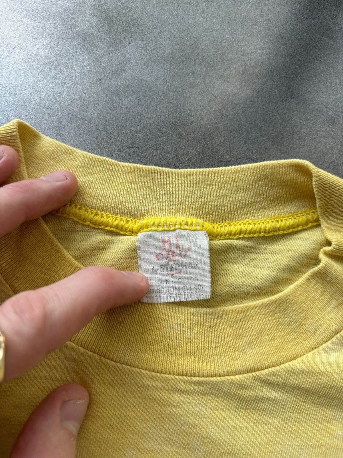 Russell Athletic × Vintage 1970s Vintage Tee Stedman USA Fade Cropped Single Stitch Ski Size US S / EU 44-46 / 1 - 4 Thumbnail