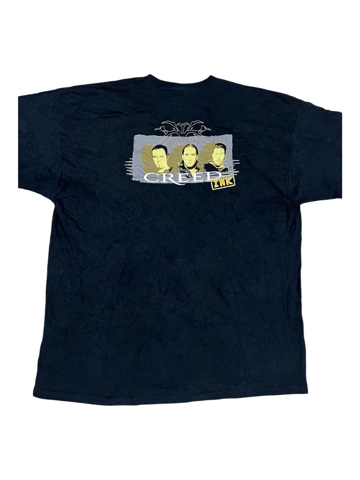 Band Tees × Vintage Vintage Y2K CREED Ink Line Up Rock Band Black Tees Shirt Size US XL / EU 56 / 4 - 2 Thumbnail