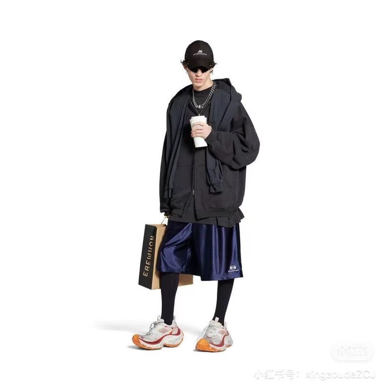 Balenciaga Balenciaga size XS Blue double-ring sports basketball silk Size US 27 - 5 Thumbnail