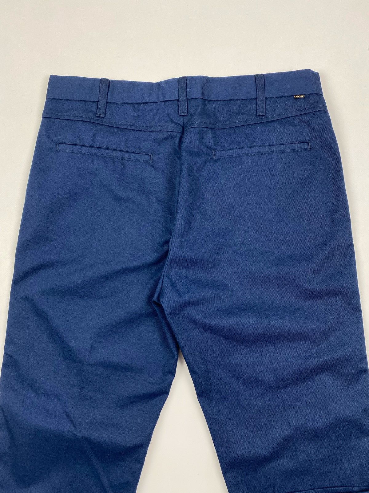 Levi's Levi’s Sta-Prest Navy Blue Regular Tapered Pants Size US 34 / EU 50 - 9 Thumbnail