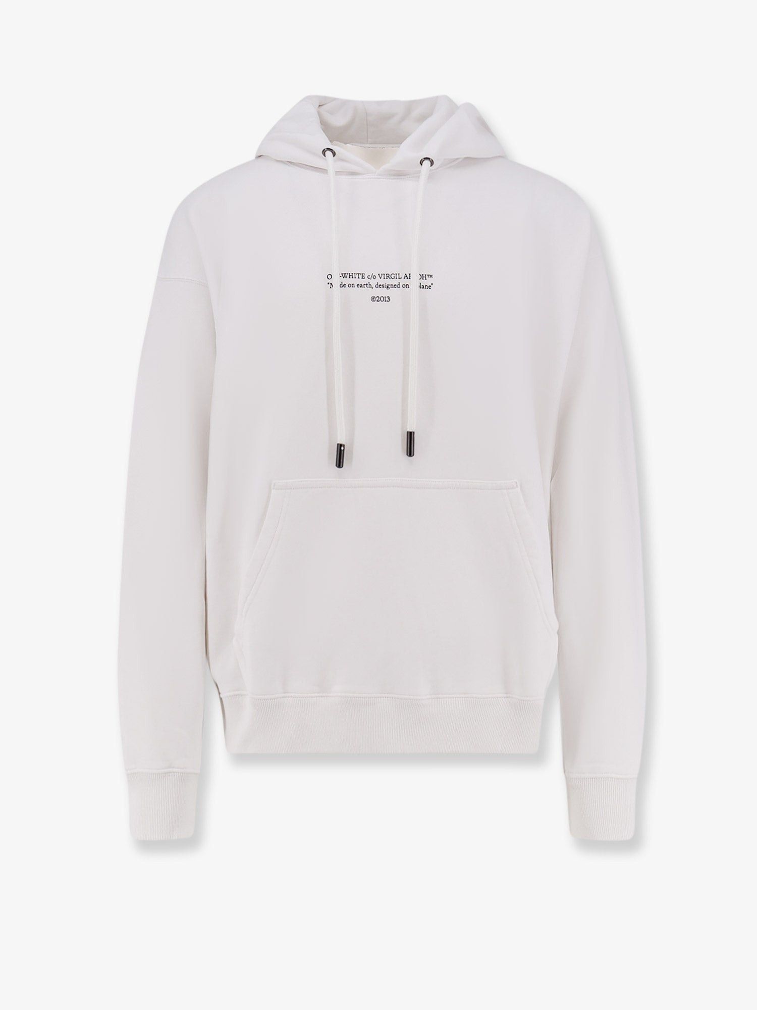 Off-White Cotton Sweatshirt With Frontal Logo Print Size US XL / EU 56 / 4 - 1 Thumbnail