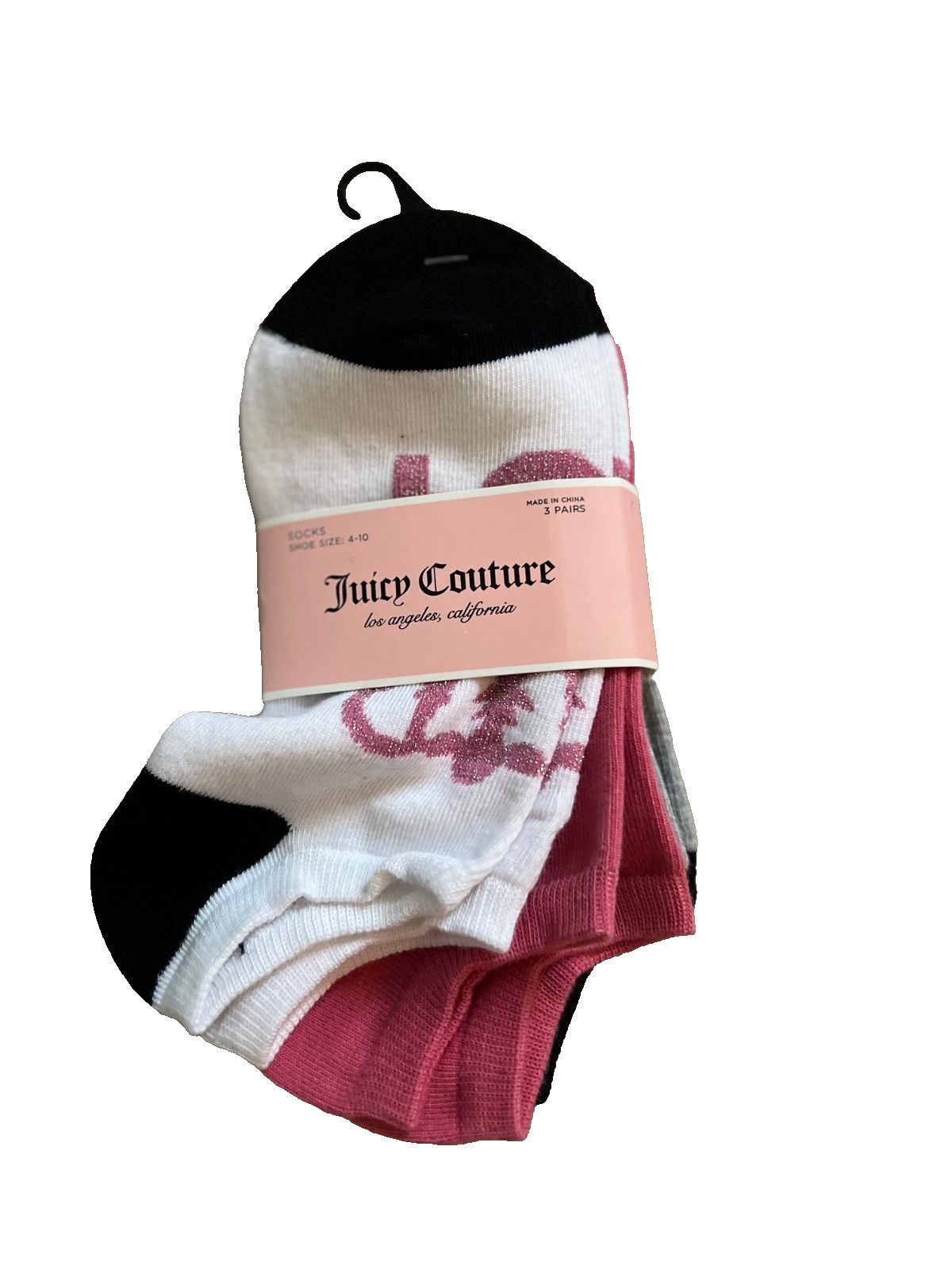 Juicy Couture Juicy Couture 3-Pack Socks Multicolor Size ONE SIZE - 1 Thumbnail