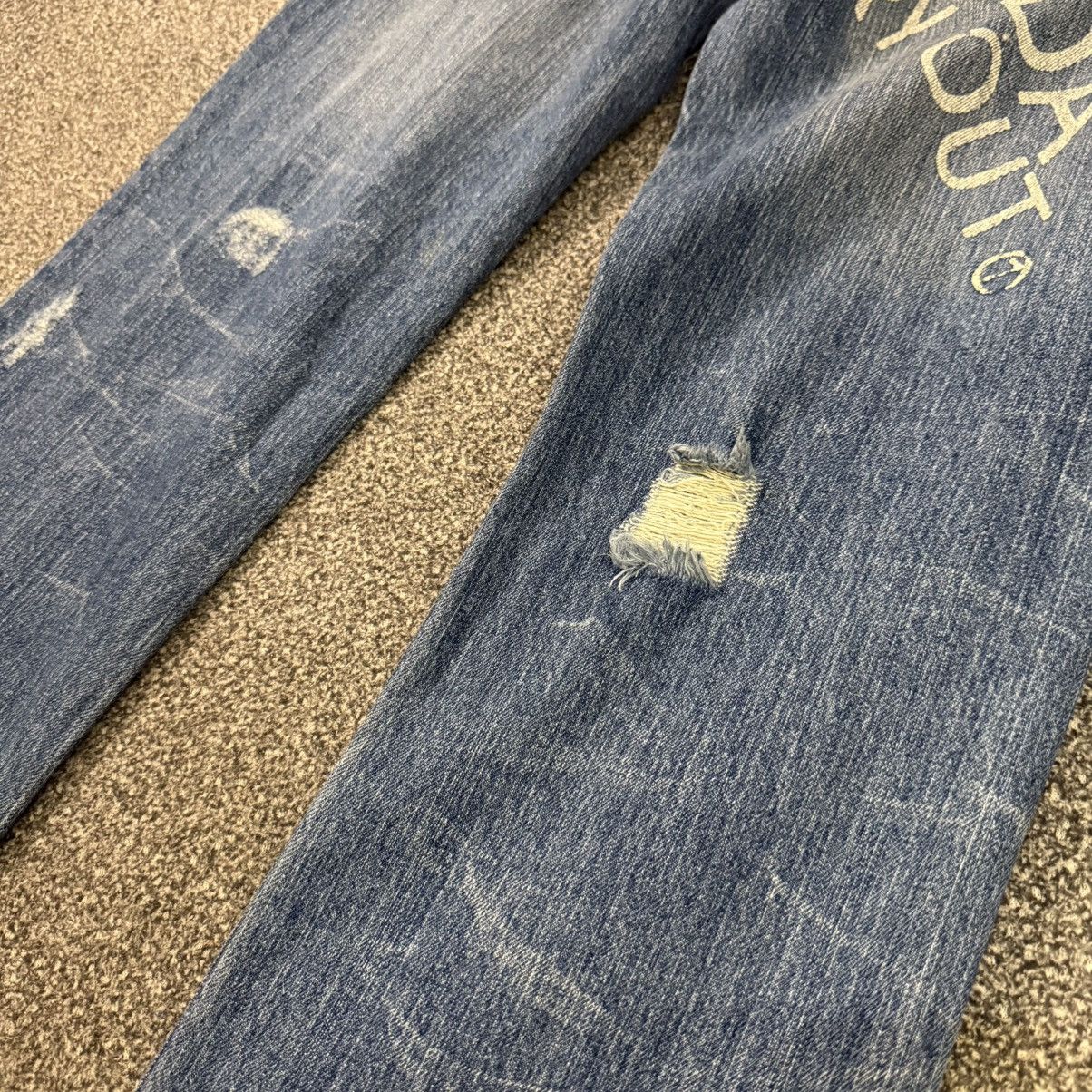 Hysteric Glamour Japanese Archival Co&Lu Geronimo Route Distressed Denim Size US 31 - 9 Thumbnail
