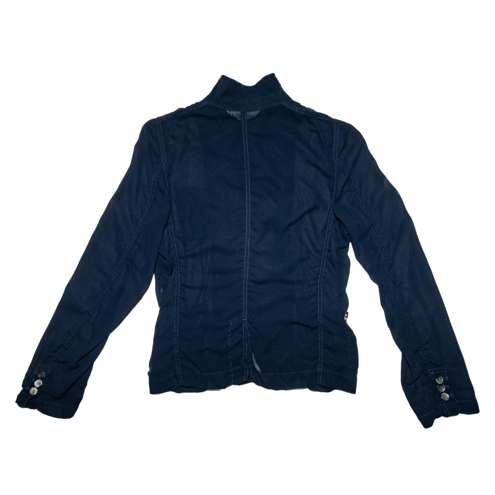 Comme des Garcons Jupe by Jackie for Comme Des Garcons See Through Navy Jacket Size S / US 4 / IT 40 - 2 Thumbnail