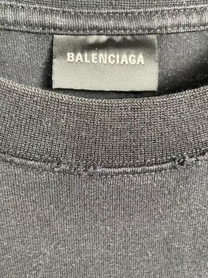Balenciaga Balenciaga Black Double B Graffiti Logo Short Sleeve Size US M / EU 48-50 / 2 - 2 Thumbnail