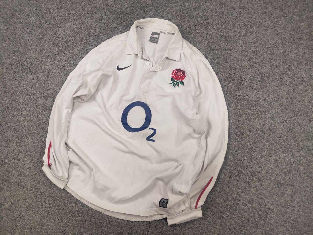 Nike Vintage Nike O2 Longsleeve Shirt England Rugby Team Jersey Size US M / EU 48-50 / 2 - 3 Thumbnail