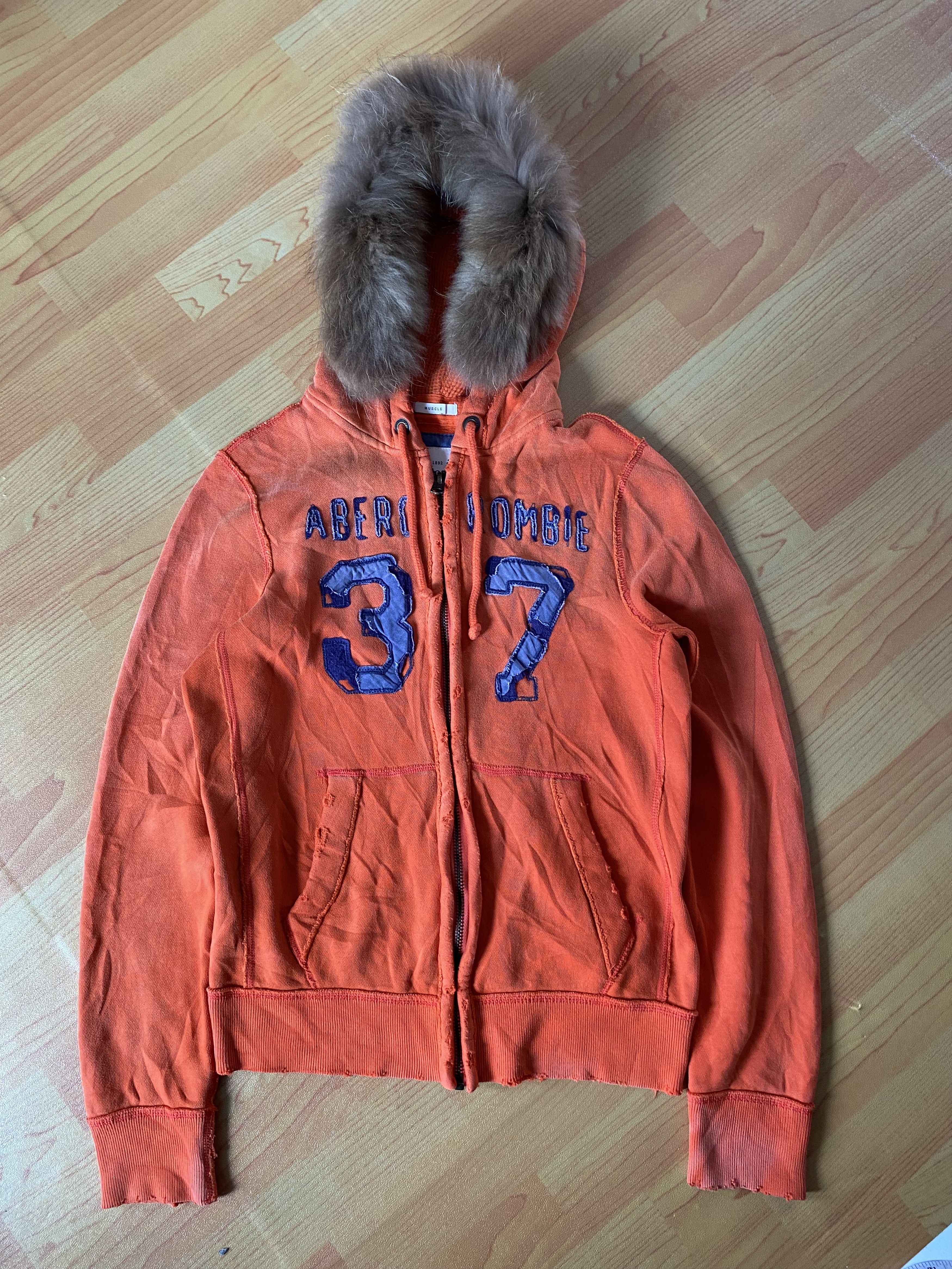 Abercrombie & Fitch Abercrombie distressed wash Fur hoodie numbernine style Size US M / EU 48-50 / 2 - 1 Thumbnail