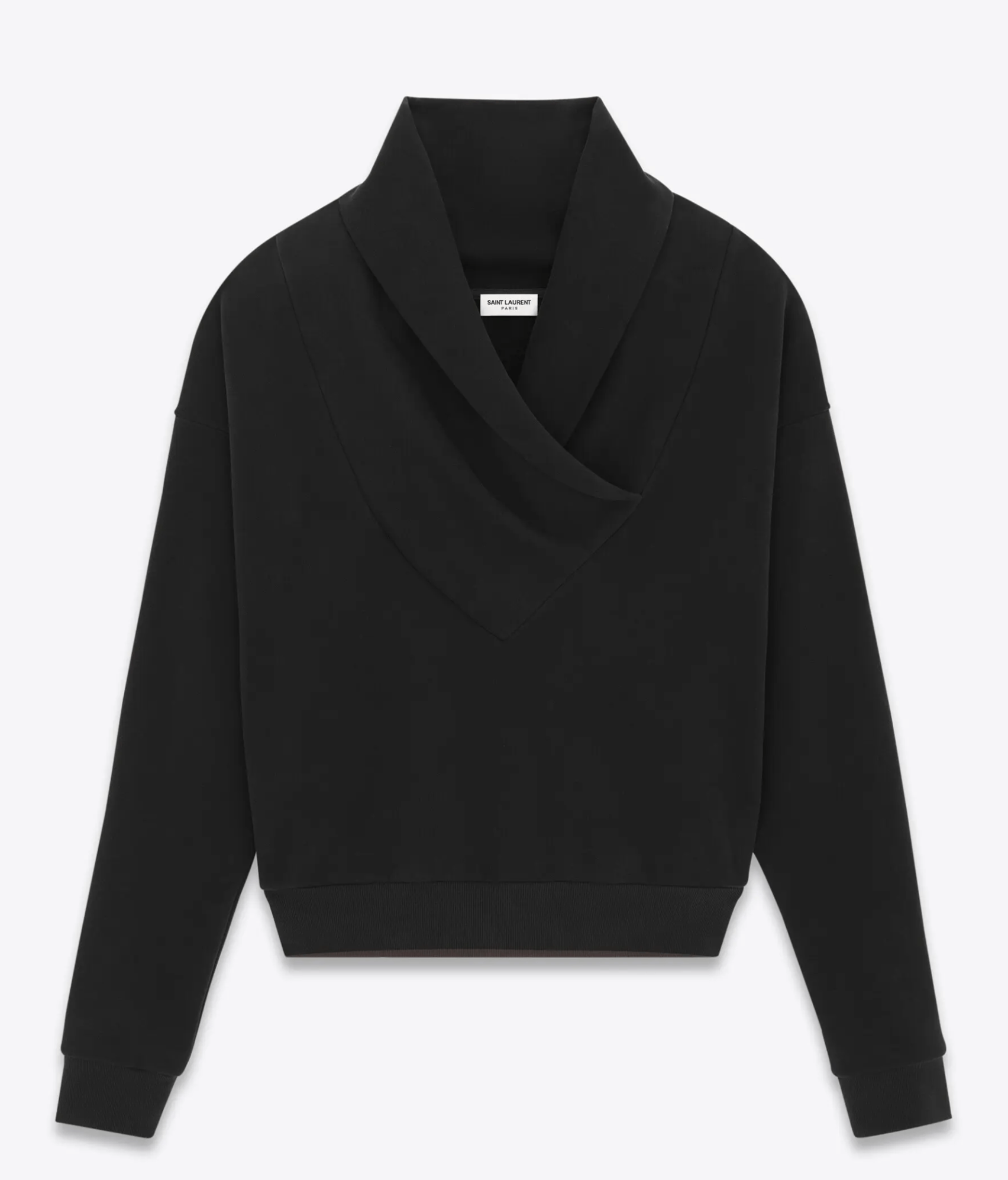 Saint Laurent Paris Saint Laurent Shawl-Neck Sweatshirt Size US XL / EU 56 / 4 - 1 Thumbnail