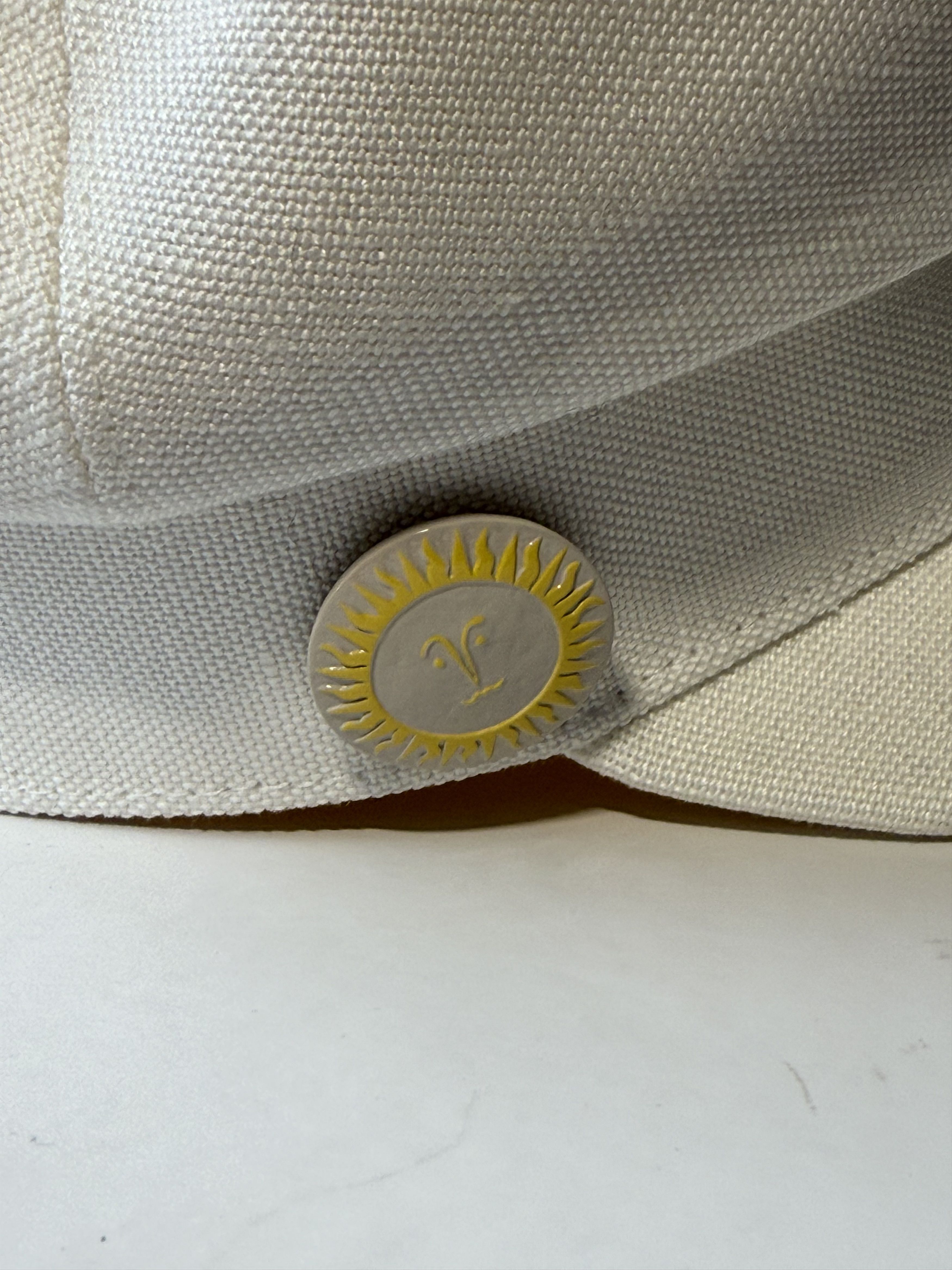 Hermes Hermes White Casquette Giulia Toile Newsboy Cap Size 57 Size ONE SIZE - 7 Thumbnail