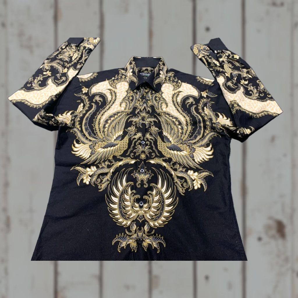 Alisan Slim Fit Long Sleeve Dress Shirt Mens Blue Gold Button Down Cotton