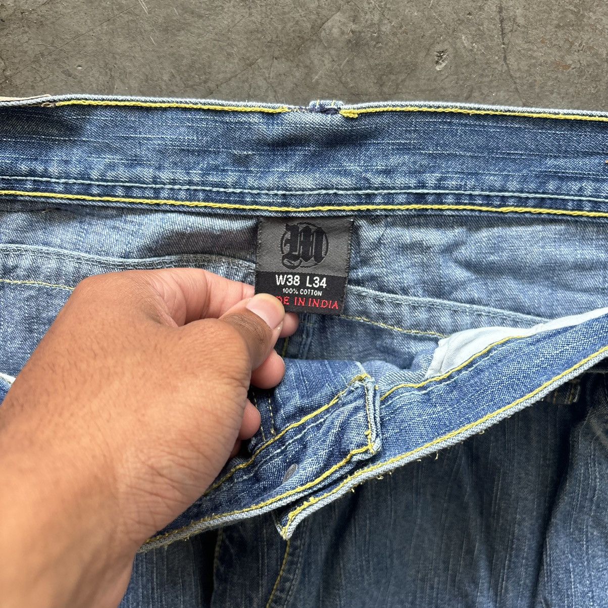 Makaveli × Vintage 90s Baggy Affliction Embroidered Tupac Jeans Size US 38 / EU 54 - 8 Thumbnail