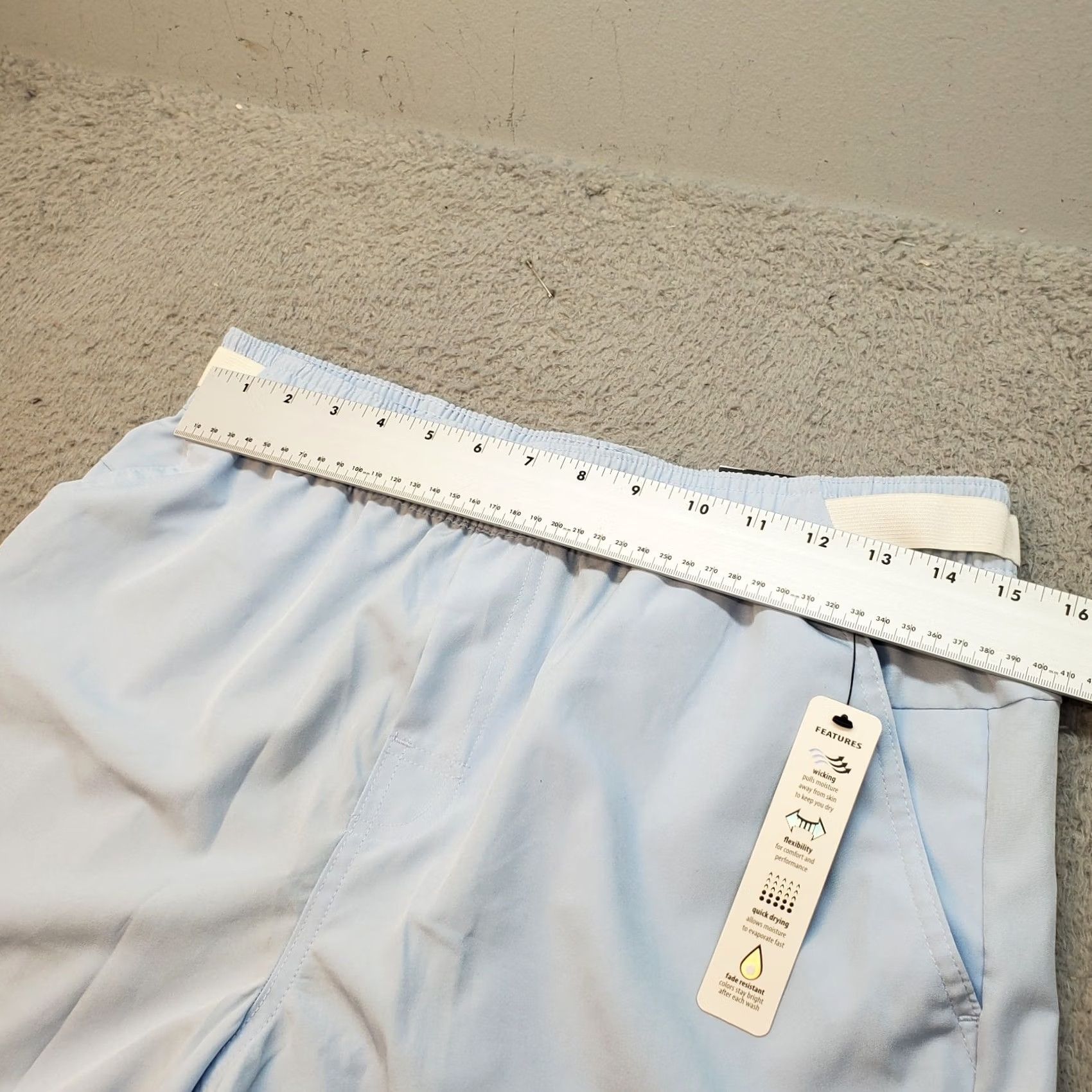 Vintage RBX Active Training Shorts Mens M Blue Performance Side Slit Wicking Resistant Size US 31 - 5 Thumbnail